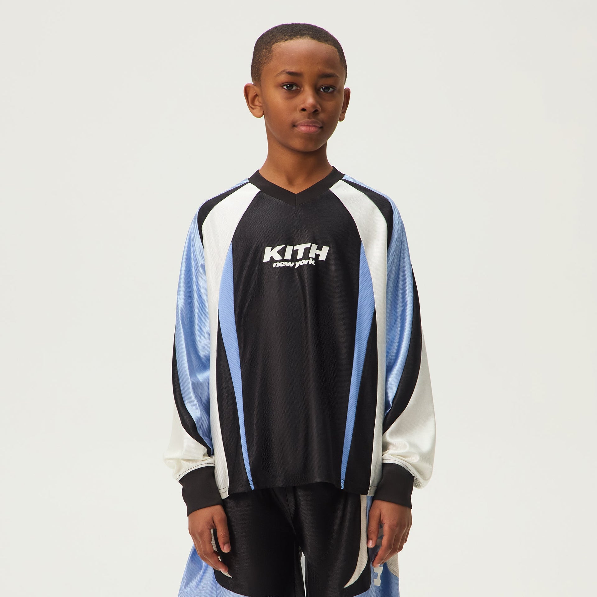 Kith Kids Blocked Ridley Tech Long Sleeve - Nassau
