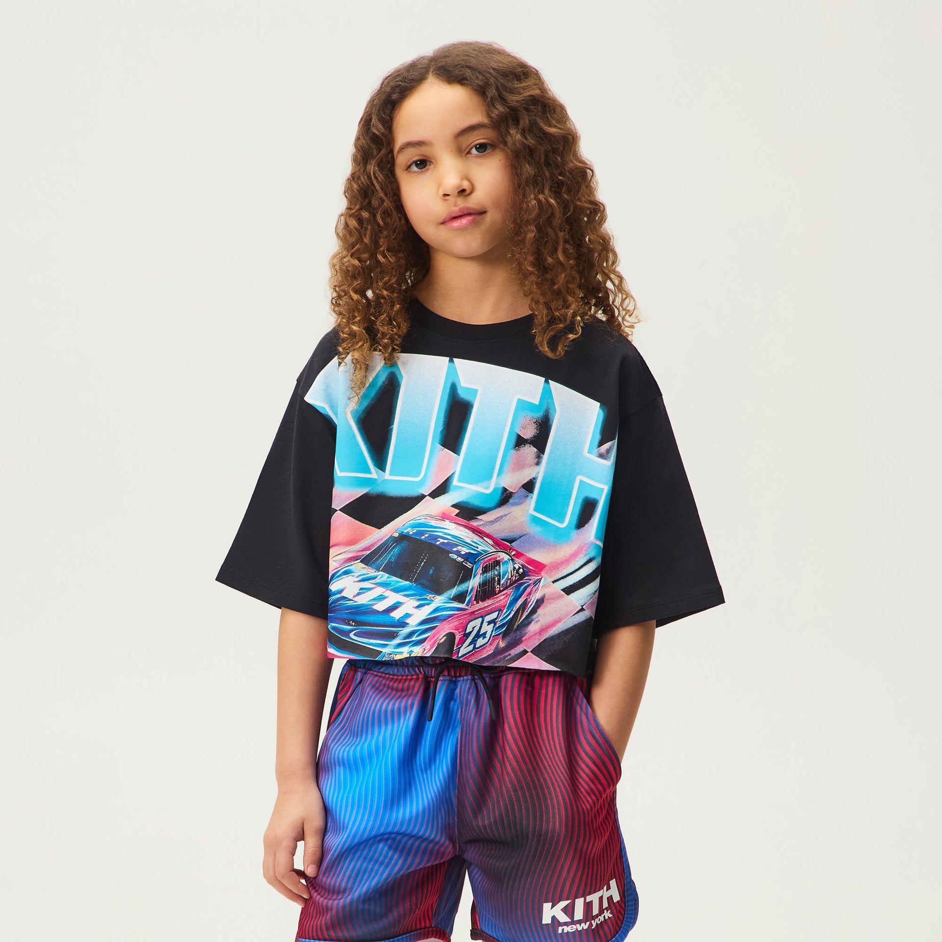 Kith Kids Racing Fei Tee - Black