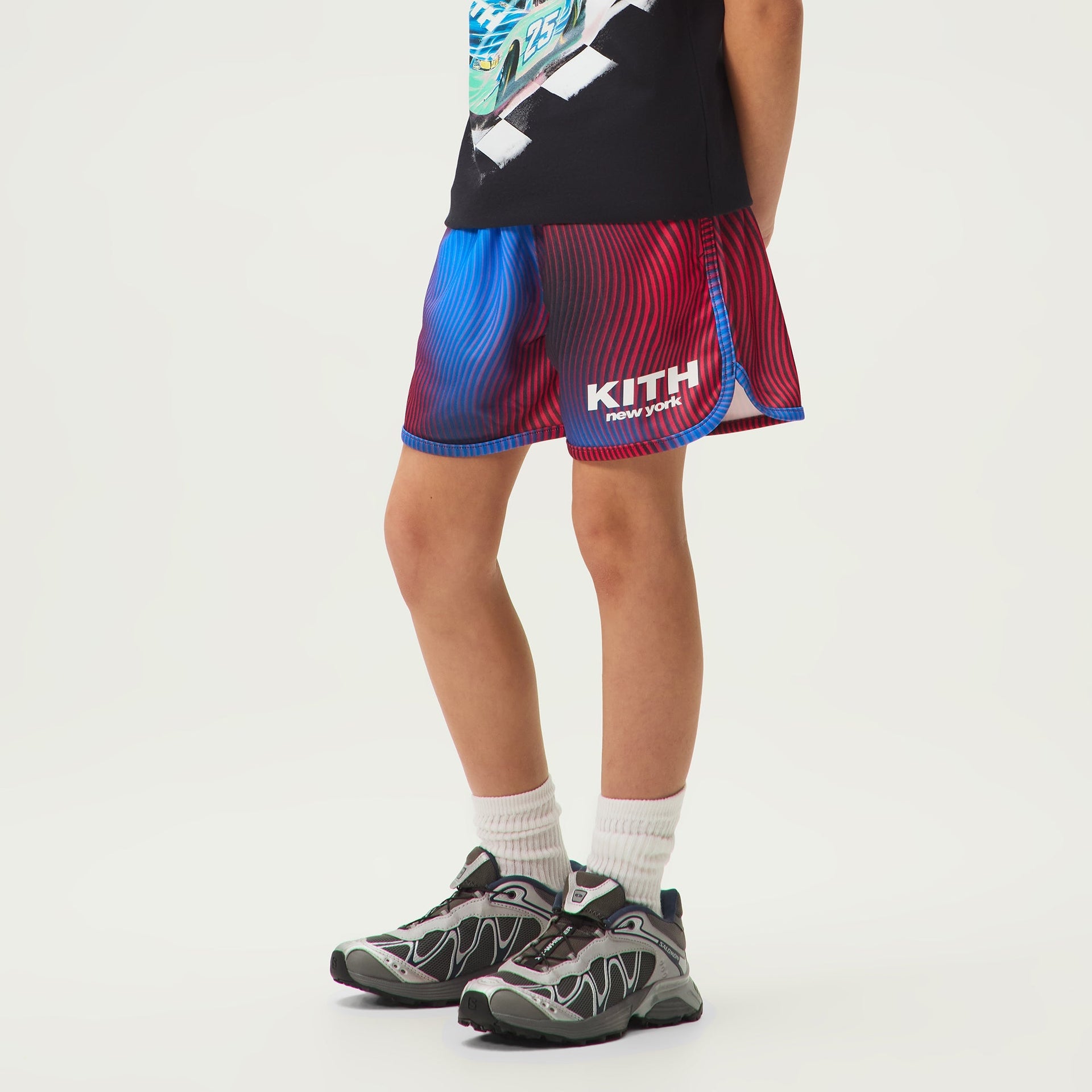 Kith Kids Wavy Ombre Soccer Jordan Short - Black