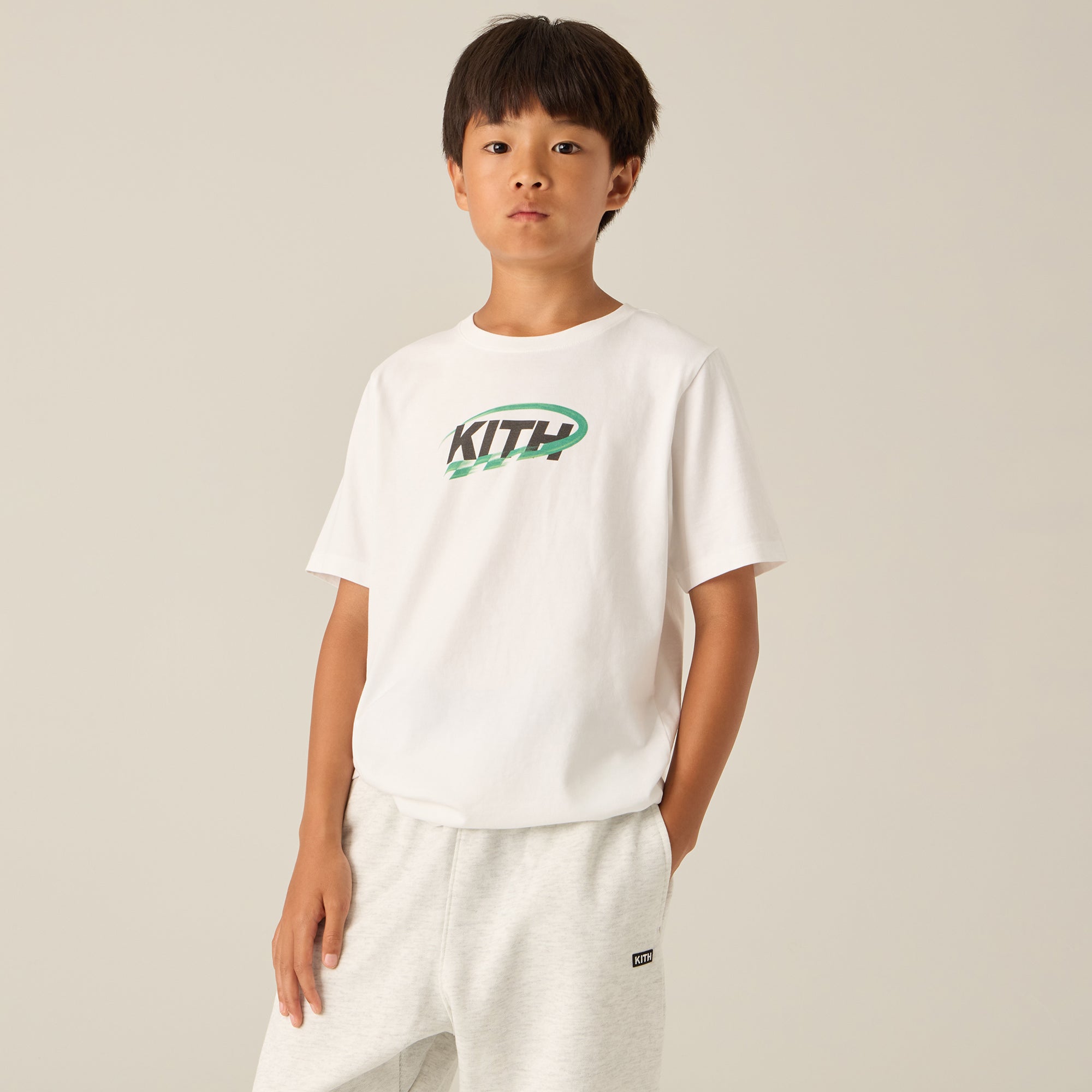 Kith Kids Long Sleeve Quinn II Tee - Veil