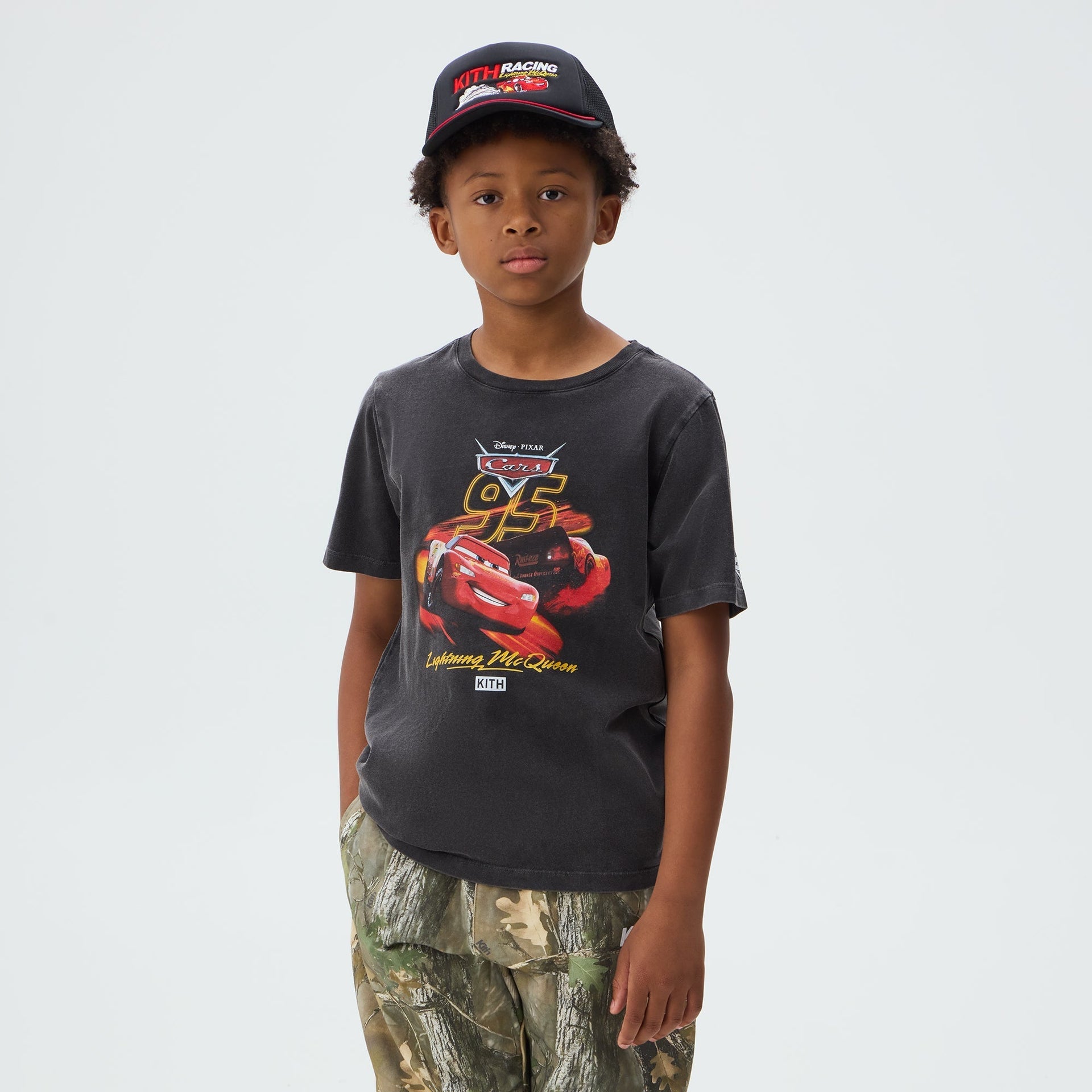 Disney | Kith Kids for Pixar Lightning McQueen Vintage Tee - Black - PH