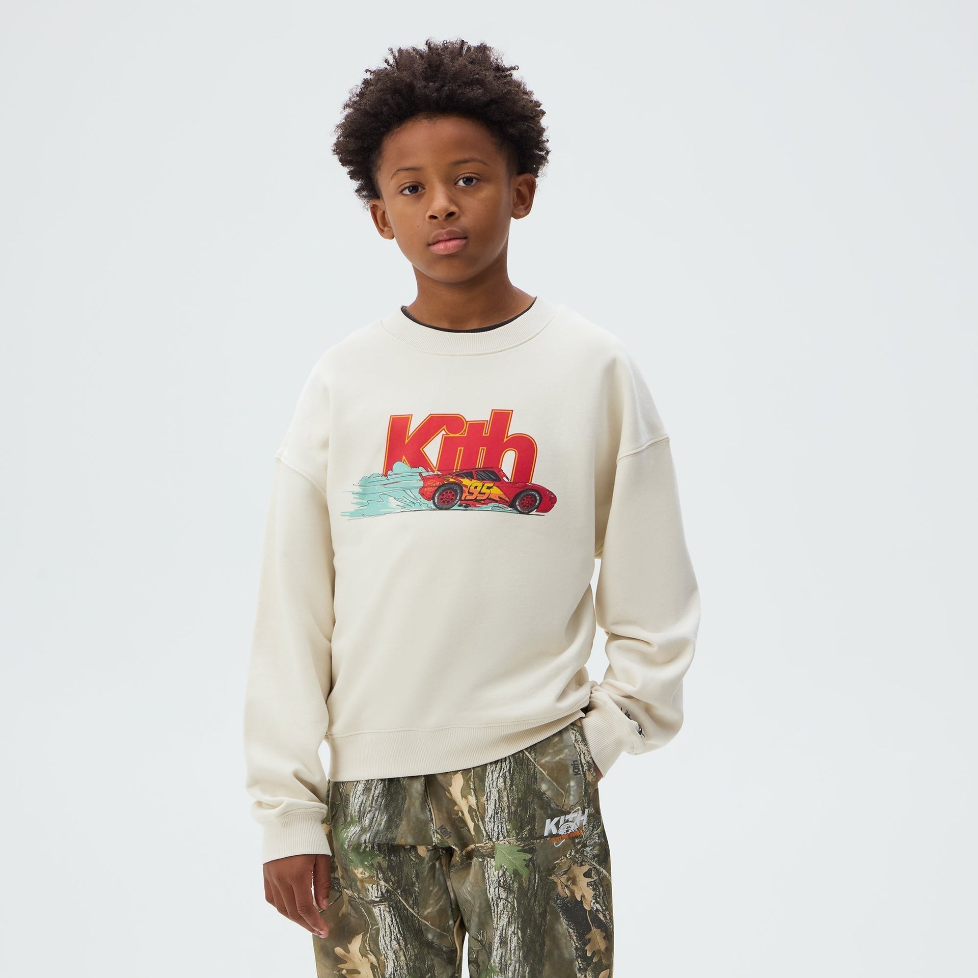 Disney | Kith Kids for Pixar Cars Nelson Crewneck - Sandrift - PH
