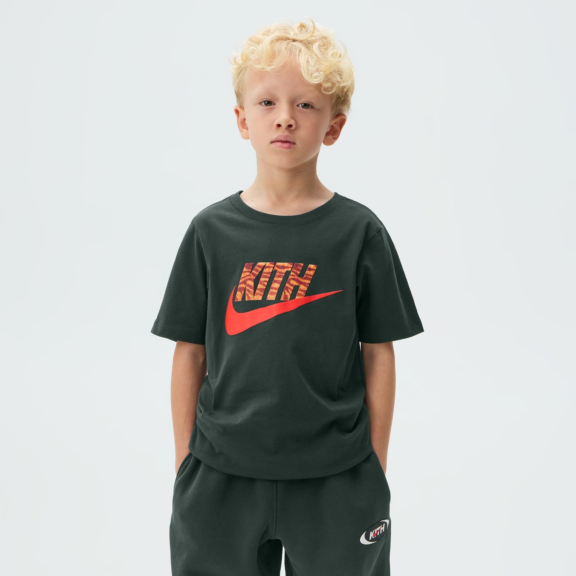 Kith Kids for Nike Tiger Tee - Black Spruce - PH