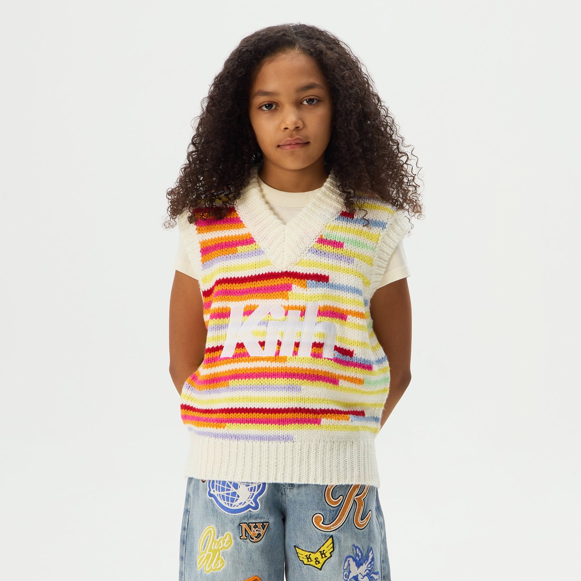 Kith Kids Chunky Space Dye Sweater Vest - Multi