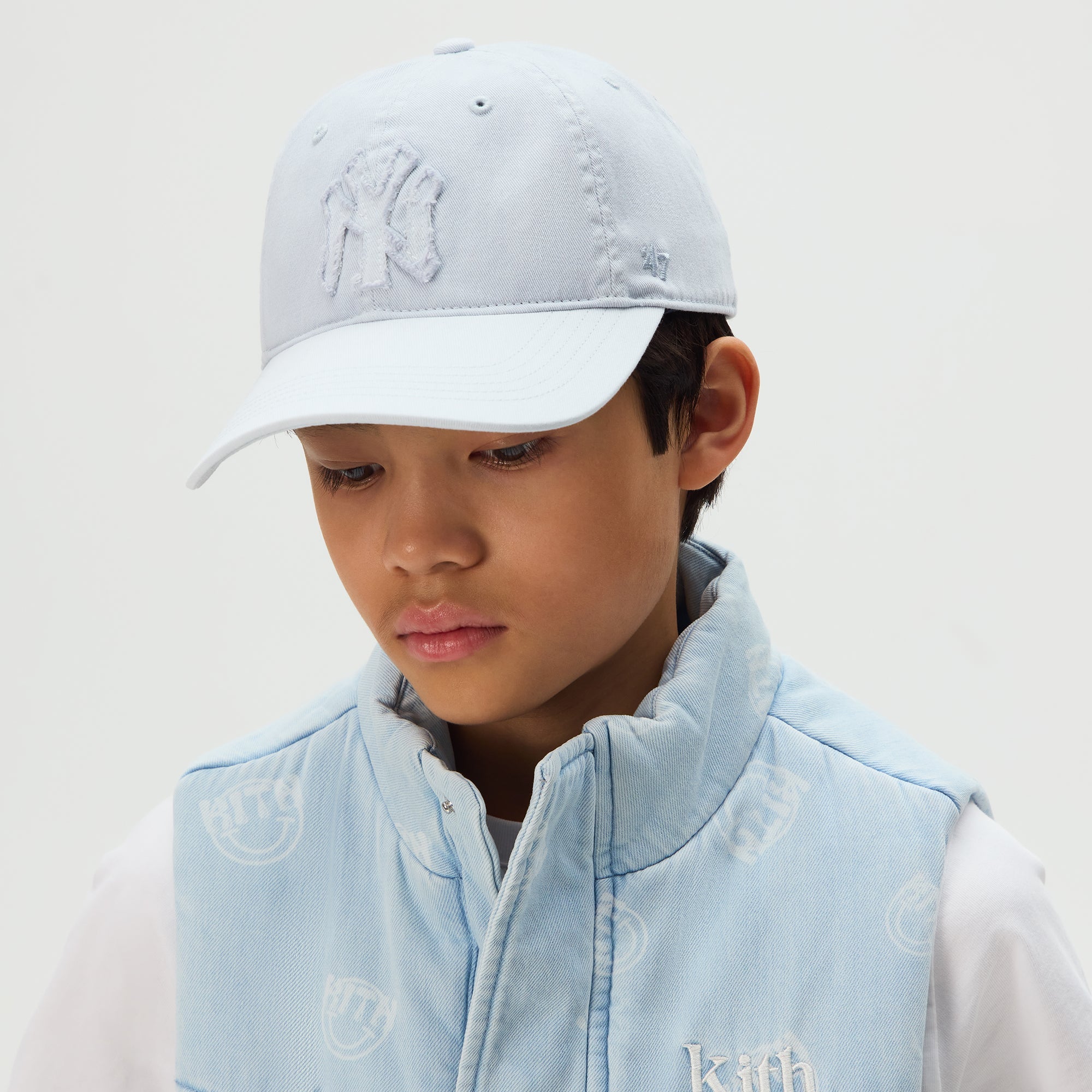 Kith Kids & '47 for the New York Yankees Denim Hitch Snapback - Light