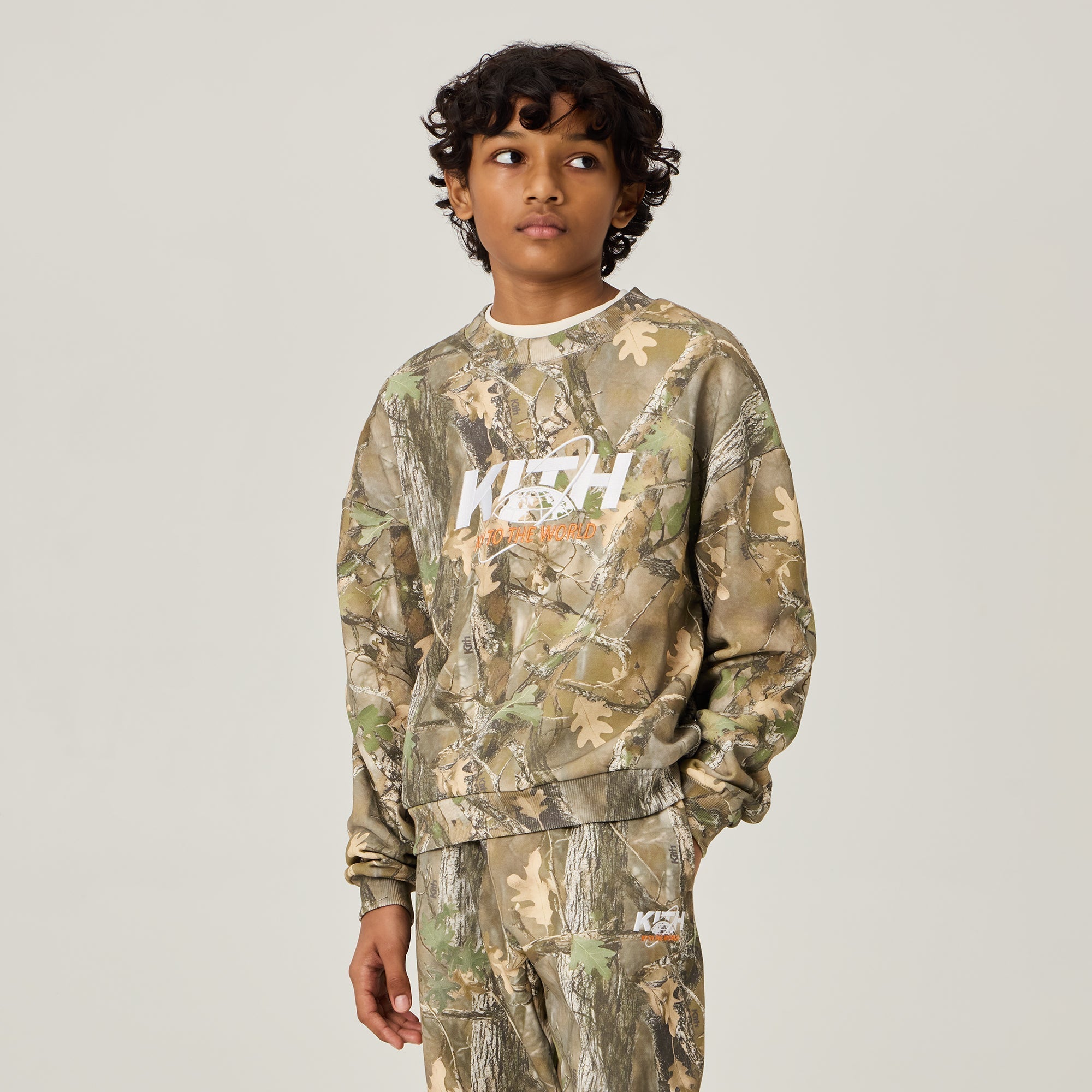 Kith Kids Printed Nelson Crewneck - Earth