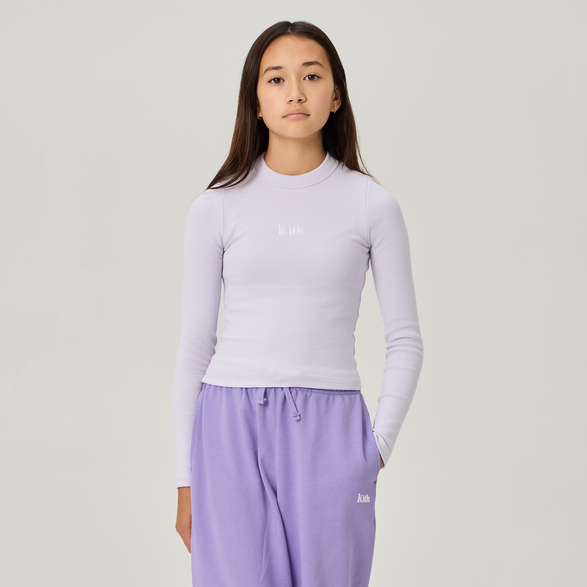 トップス KITH kids Mulberry Tee Kith Kids Long Sleeve Mulberry III Tee - Link