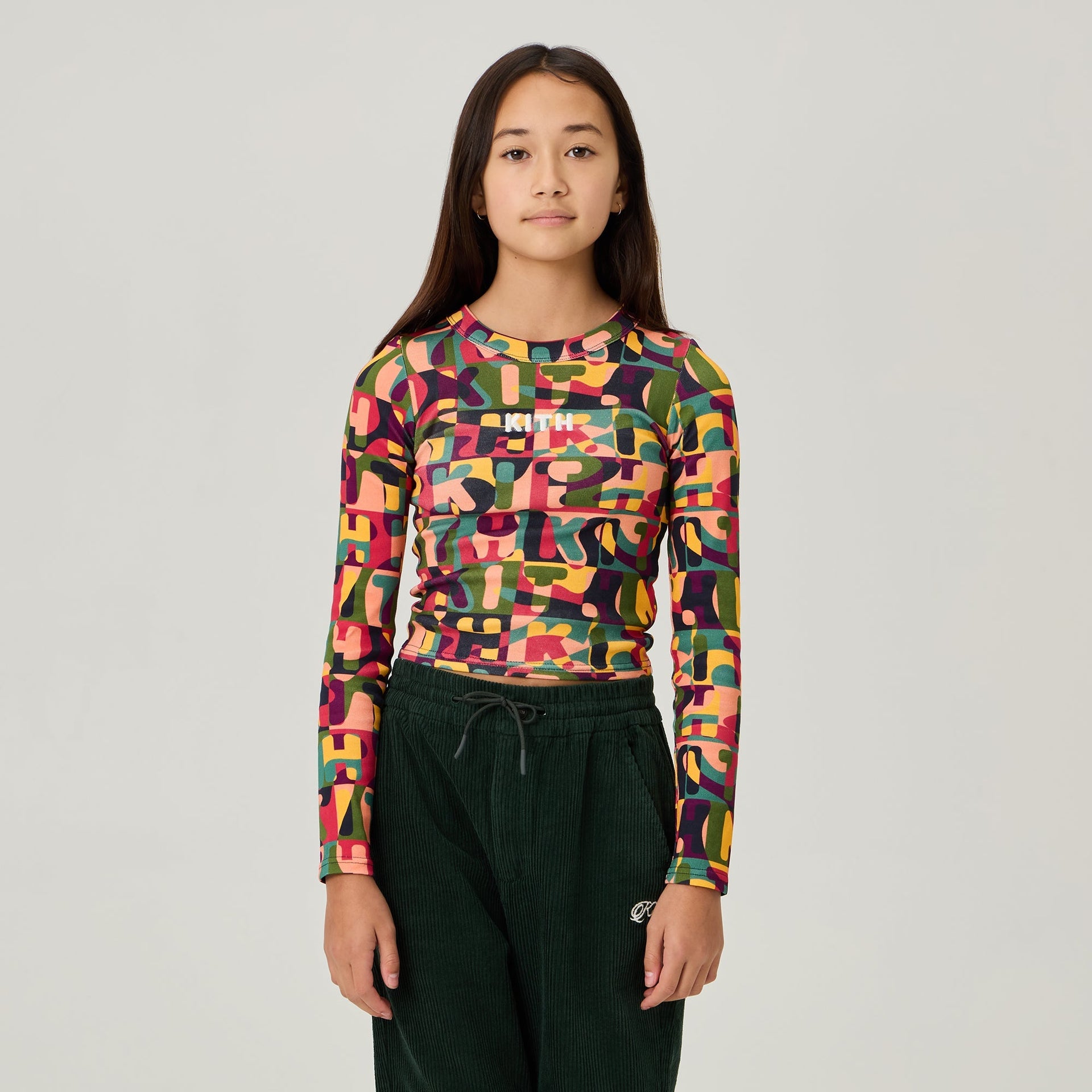 Kith Kids Printed Mulberry III Long Sleeve Tee - Nocturnal