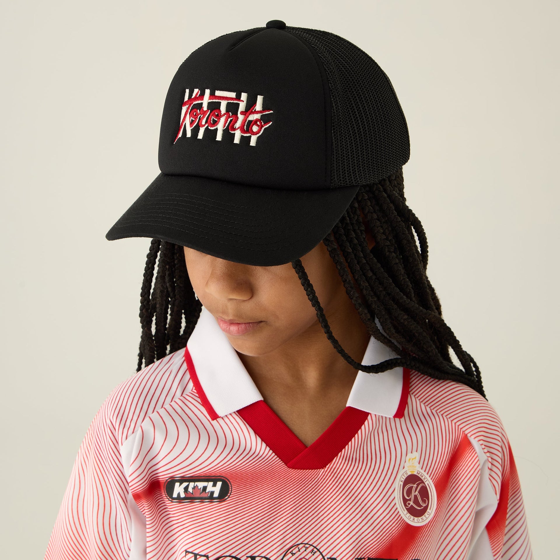 Kith Kids Toronto Regional Trucker Hat - Black