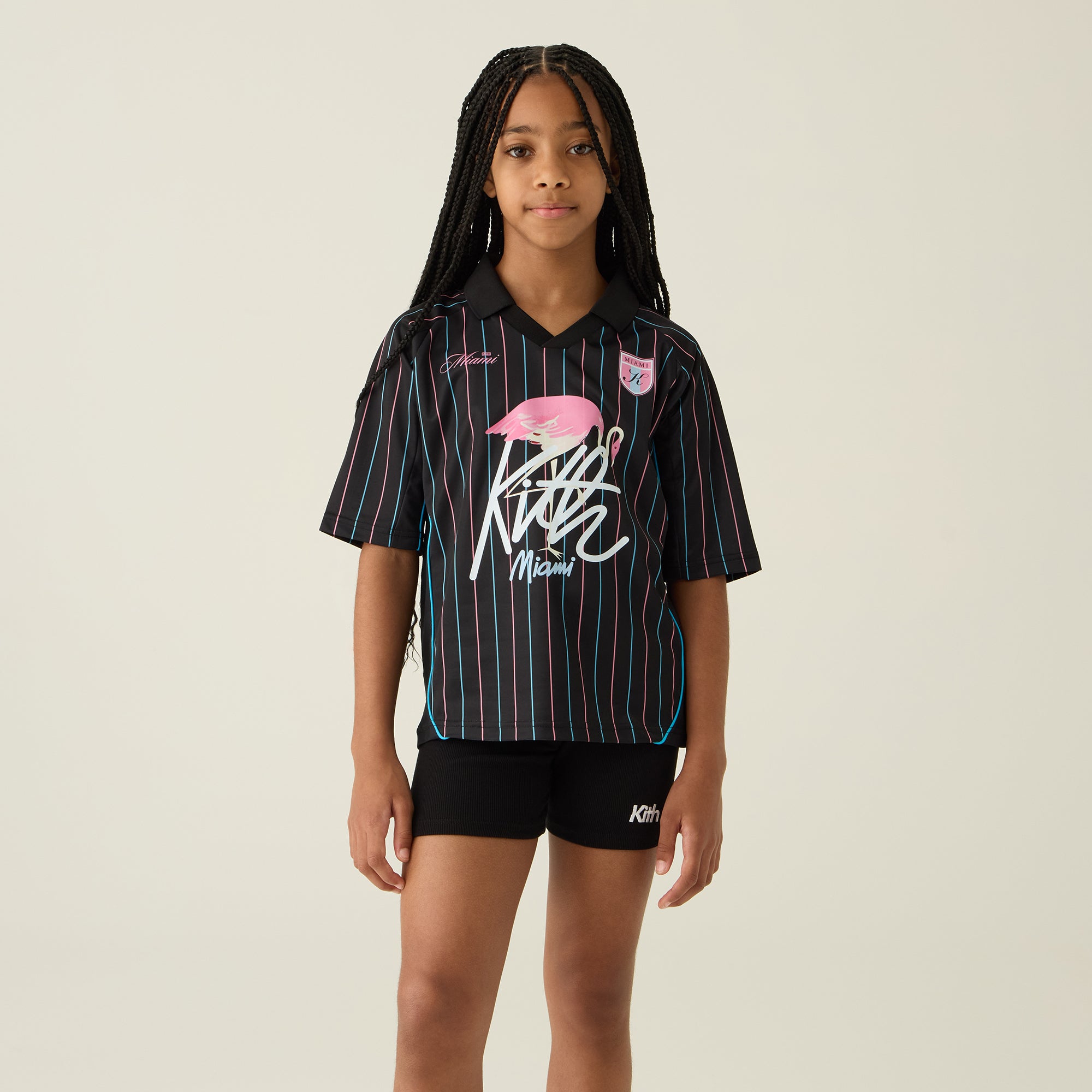 Kith Kids Miami Soccer Top - Black