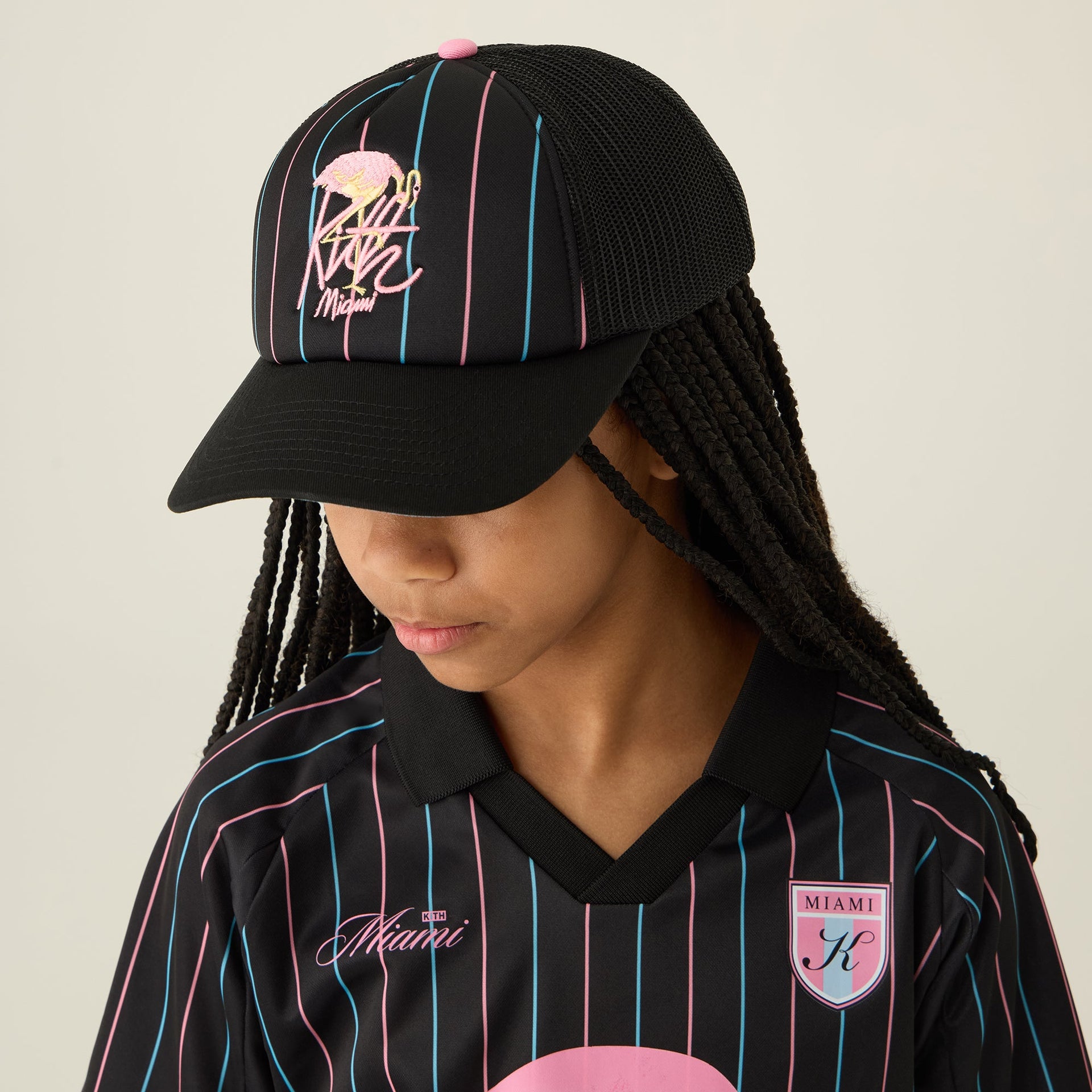 Kith Kids Miami Regional Trucker Hat - Black