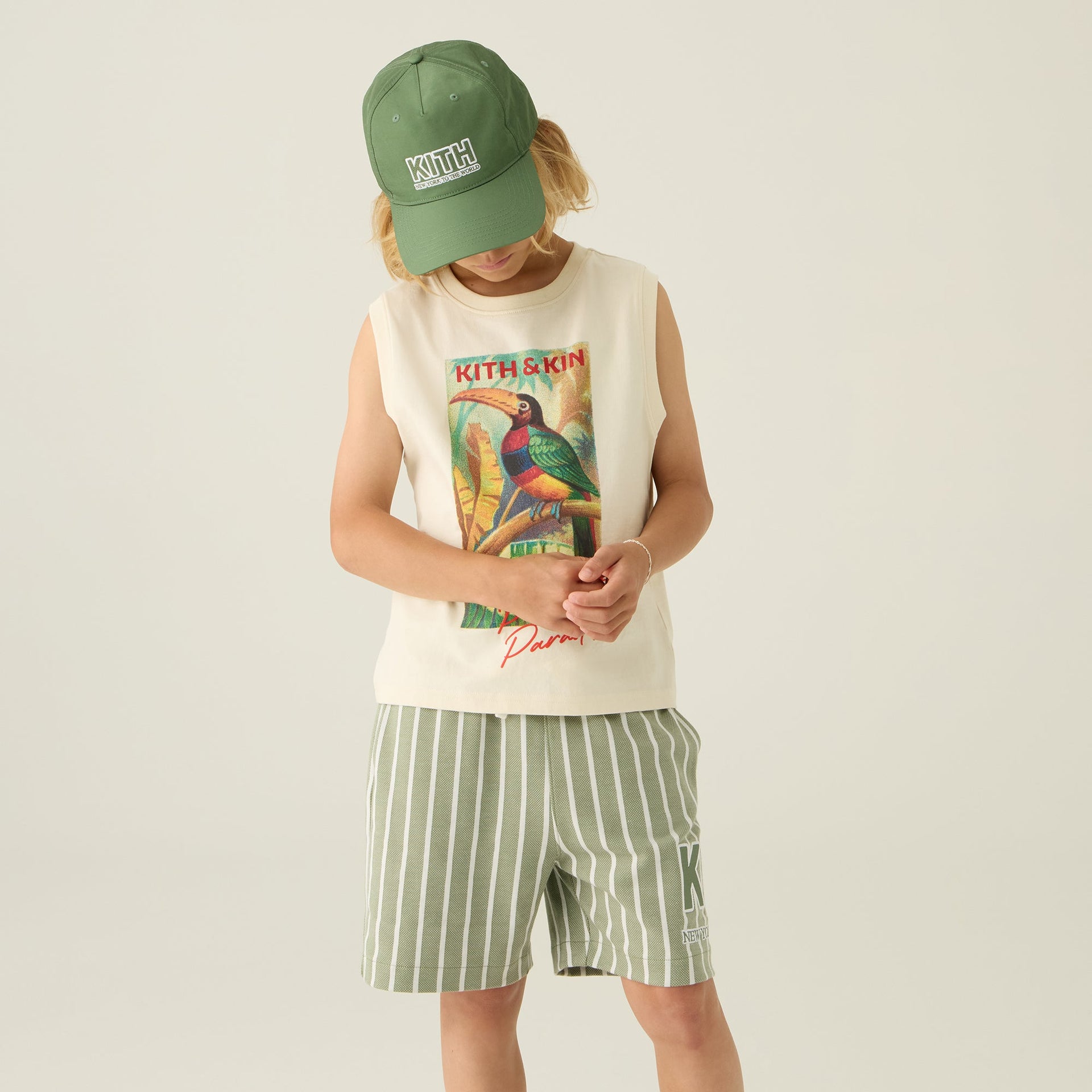 Kith Kids Pursuit of Paradise Muscle Tank - Sandrift
