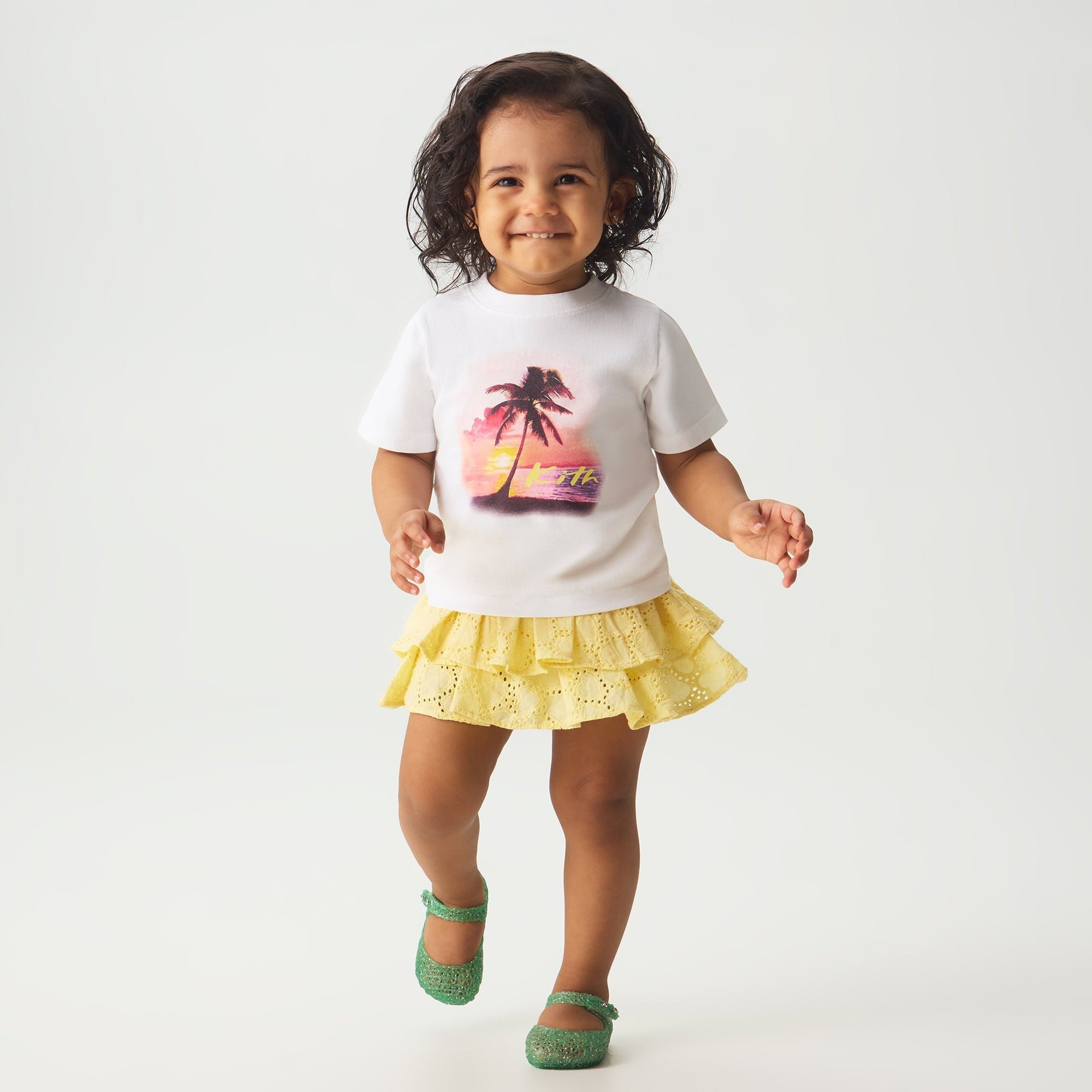 Kith Baby Sunset Palm Graphic Tee - White - PH