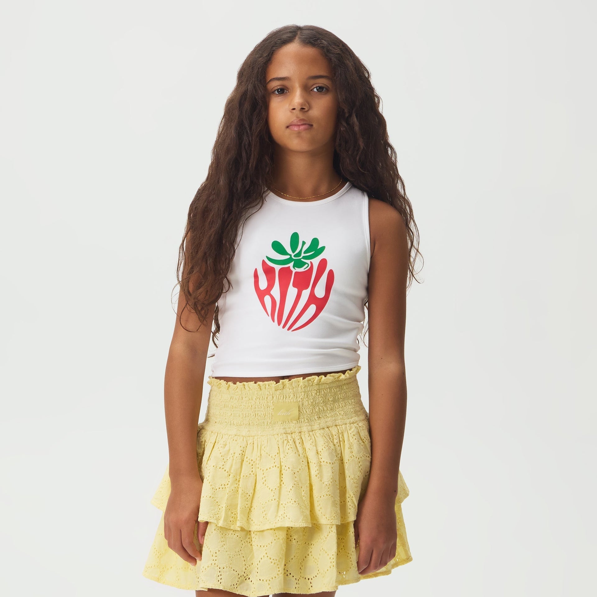 Kith Kids Graphic Keirden Tank - White - PH