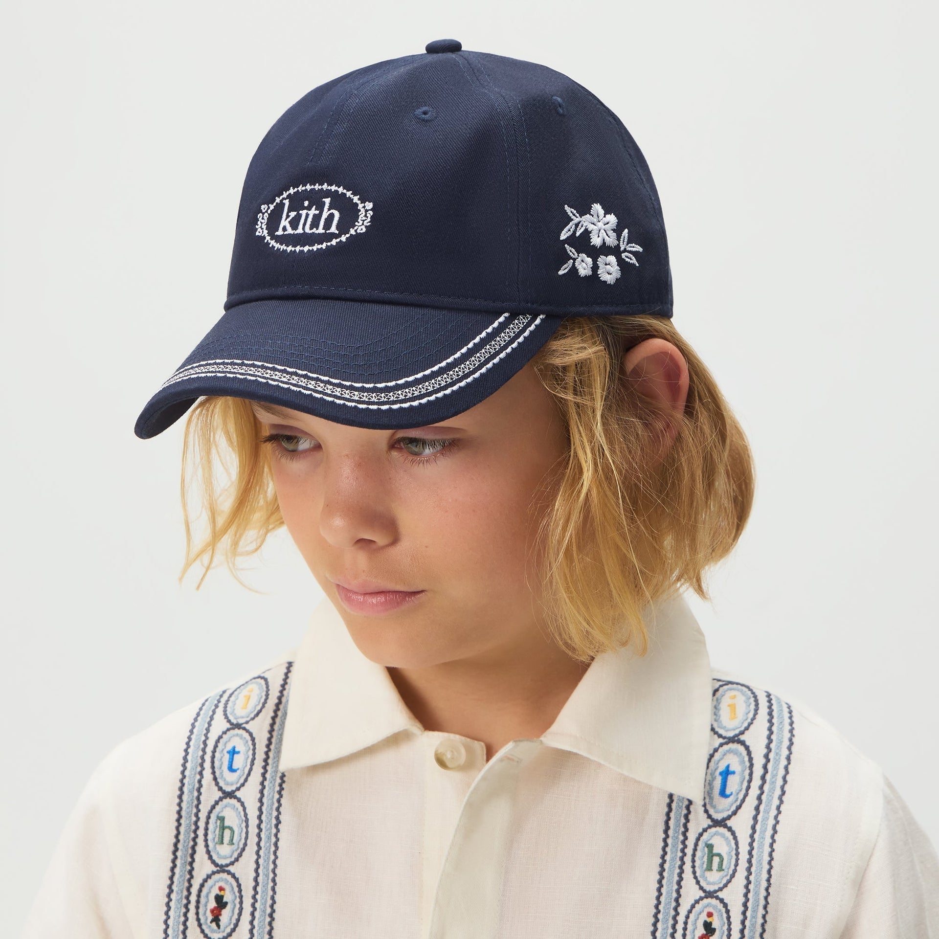 Kith Kids Floral Embroidered Classic Cap - Nocturnal - PH