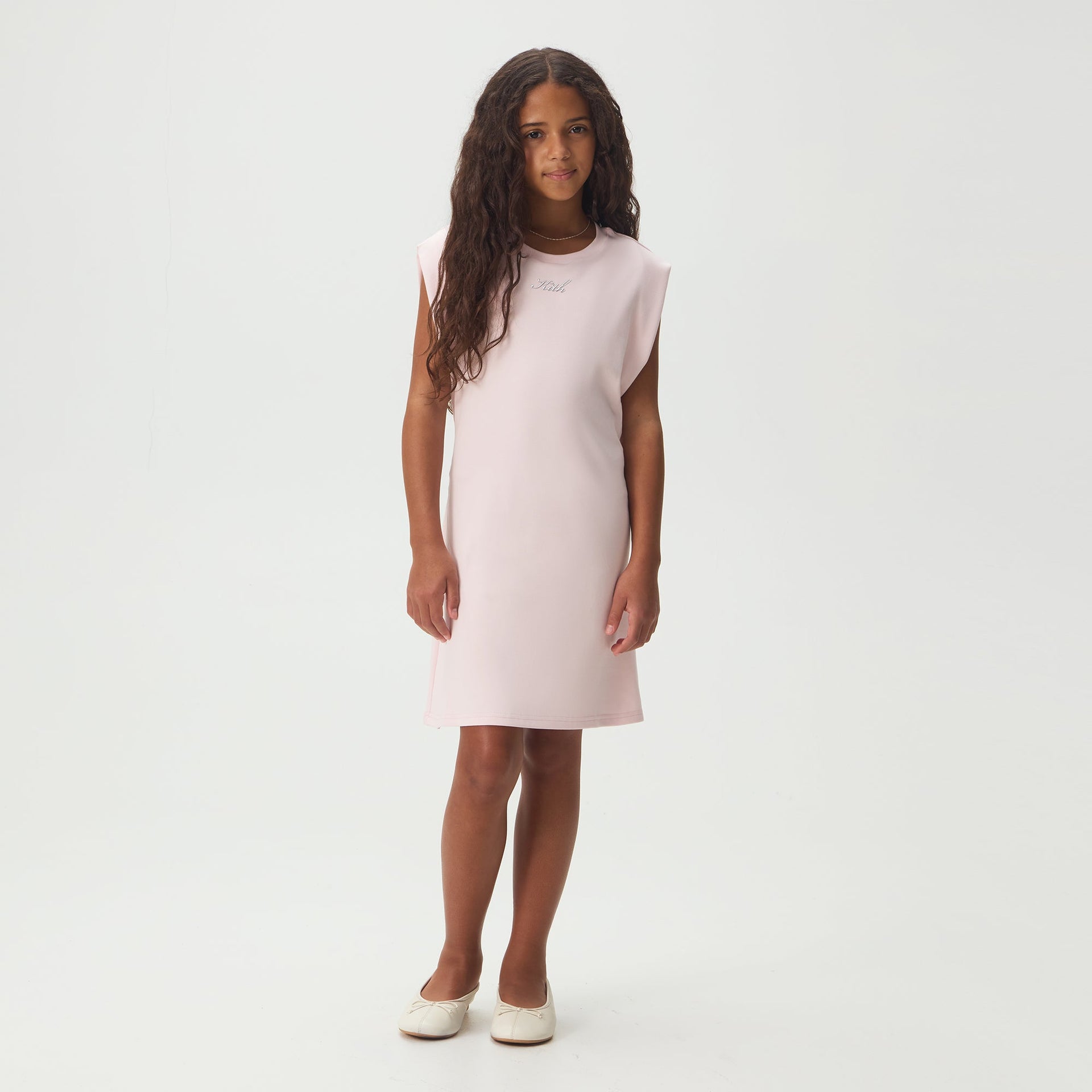 Kith Kids Metallic Script Luna Mini Dress - Bloom - PH
