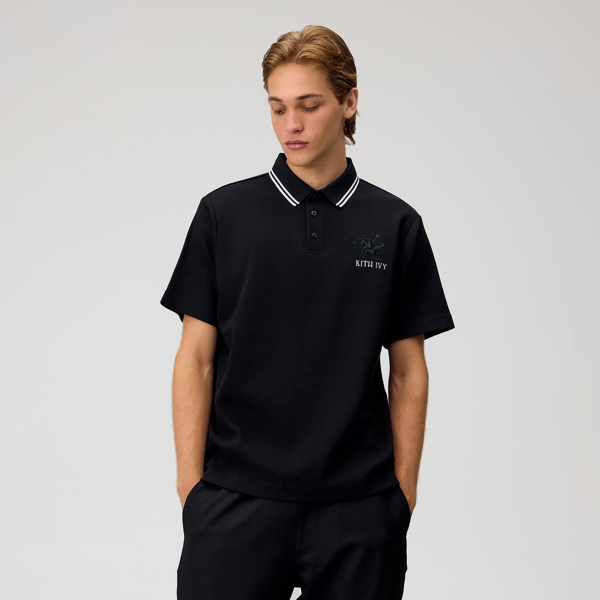 Kith Ivy Tipped Polo - Black - PH