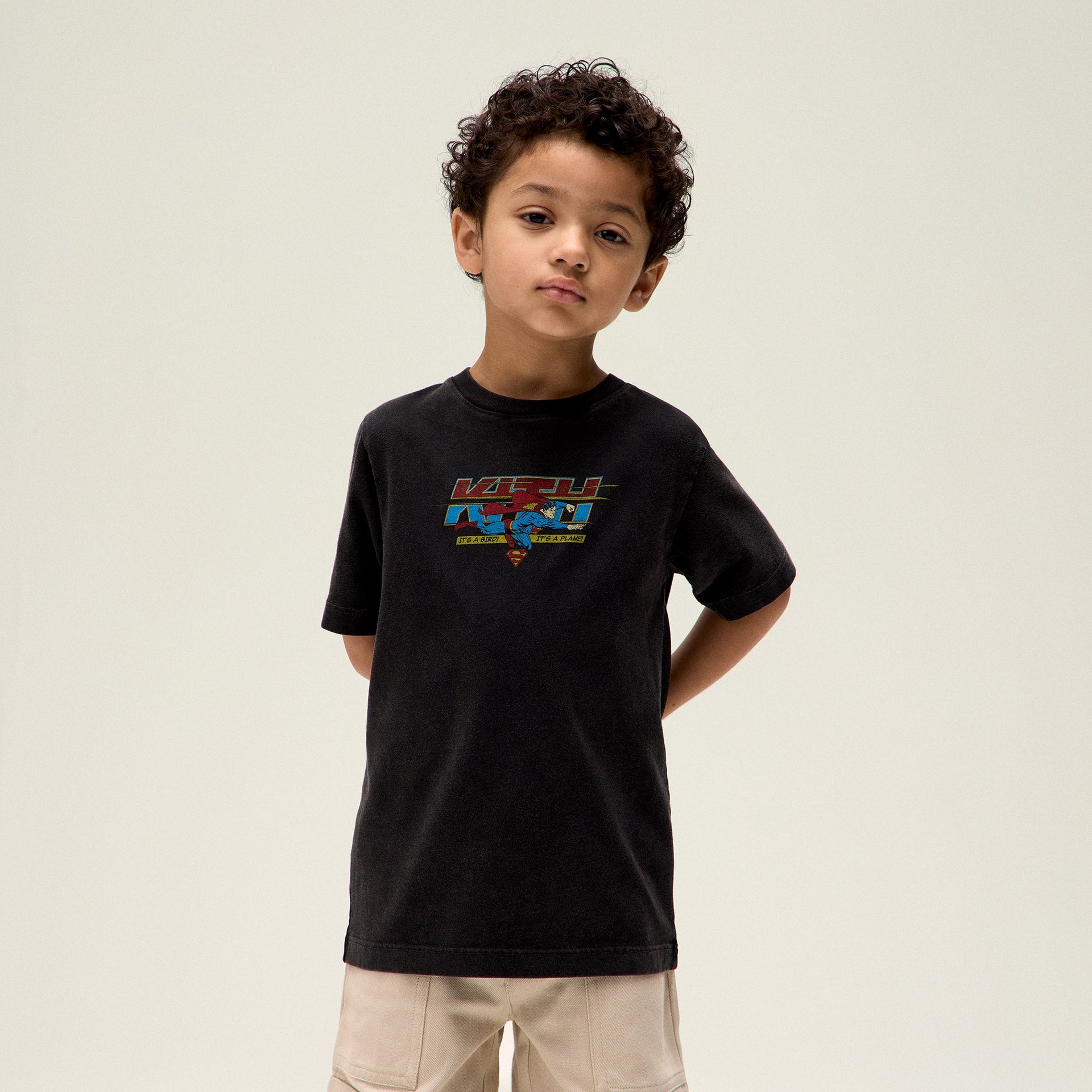 Superman | Kith Kids It's a Bird Vintage Tee - Black PH