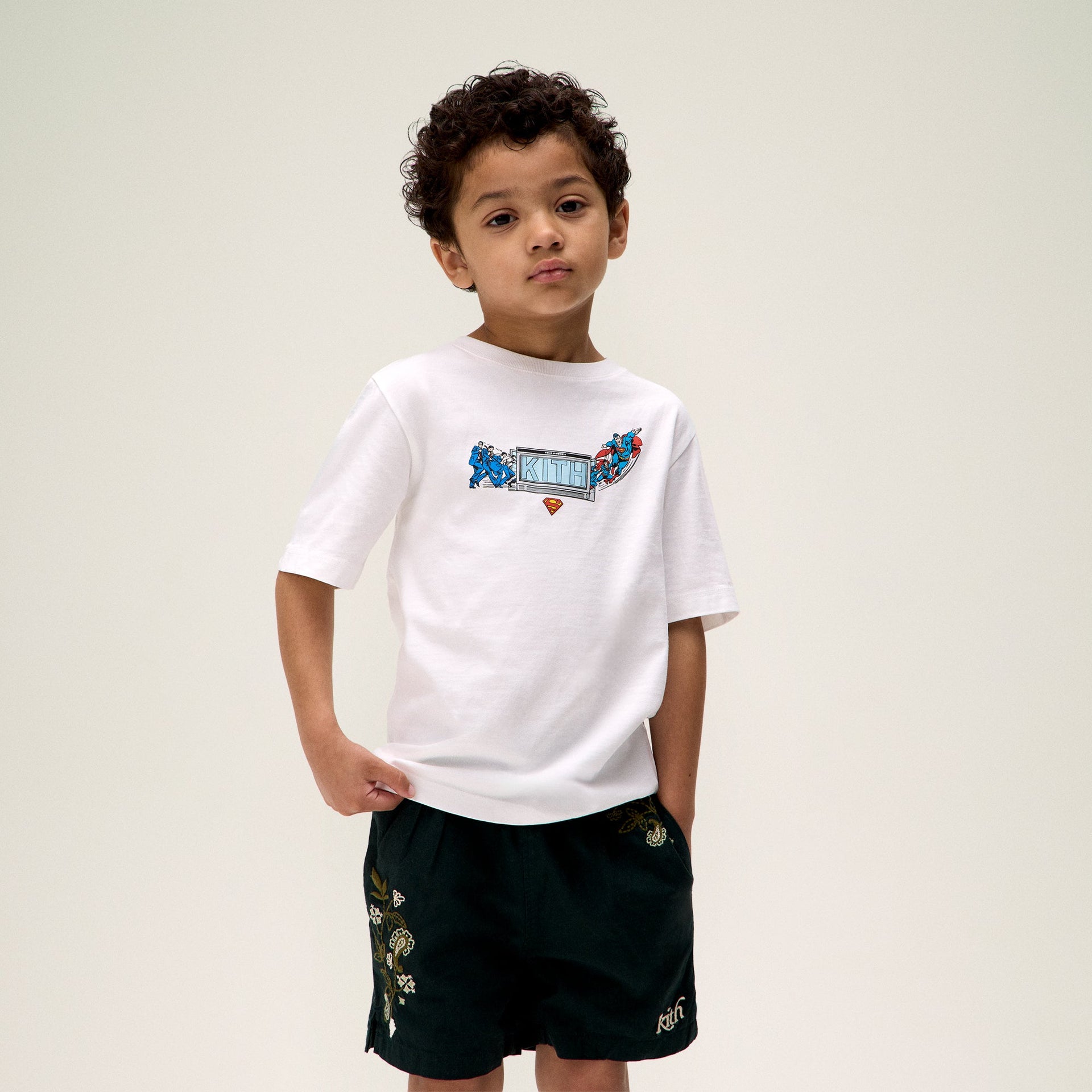 Superman | Kith Kids Booth Vintage Tee - White PH