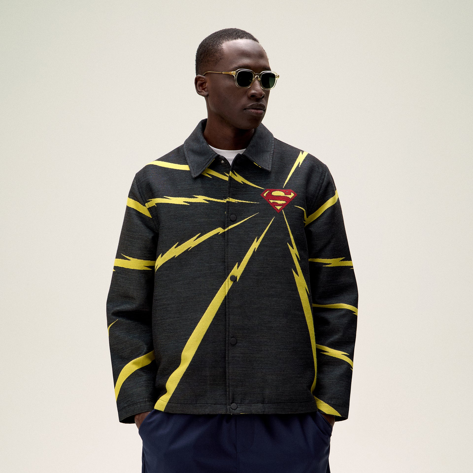 Superman | Kith Lightning Tapestry Jacket - Black