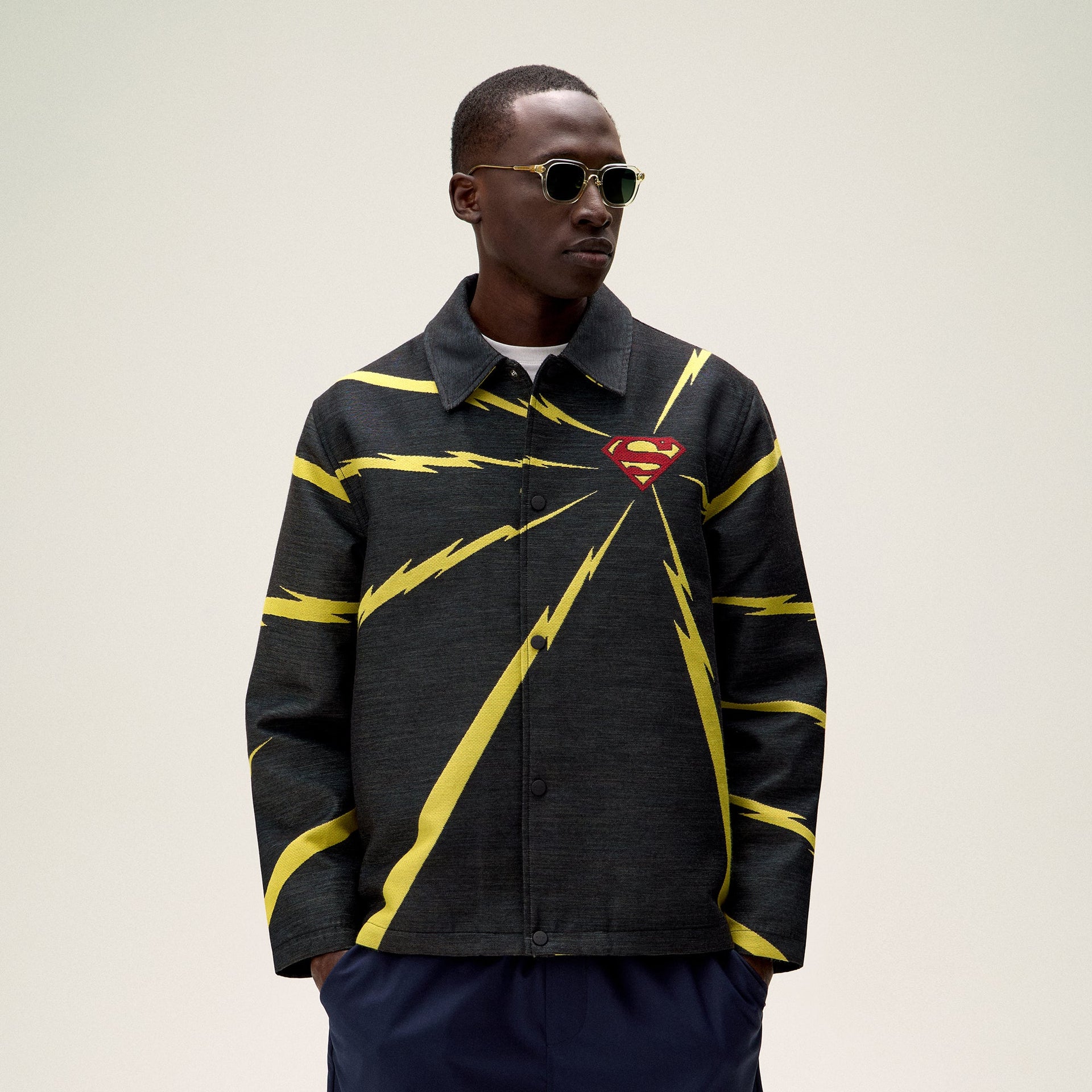 Superman | Kith Lightning Tapestry Jacket - Black PH