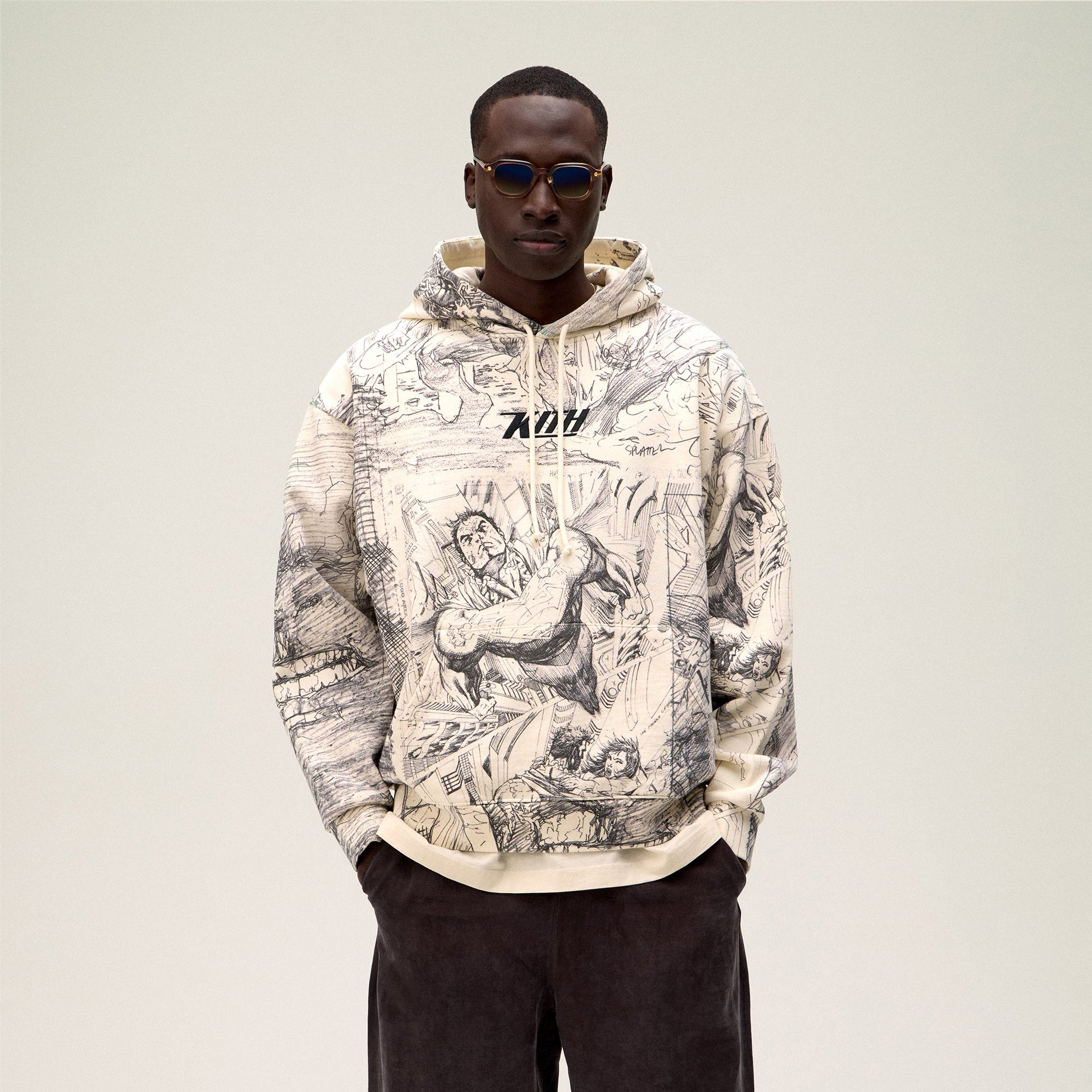 Superman | Kith Sketch Nelson Hoodie - Sandrift PH