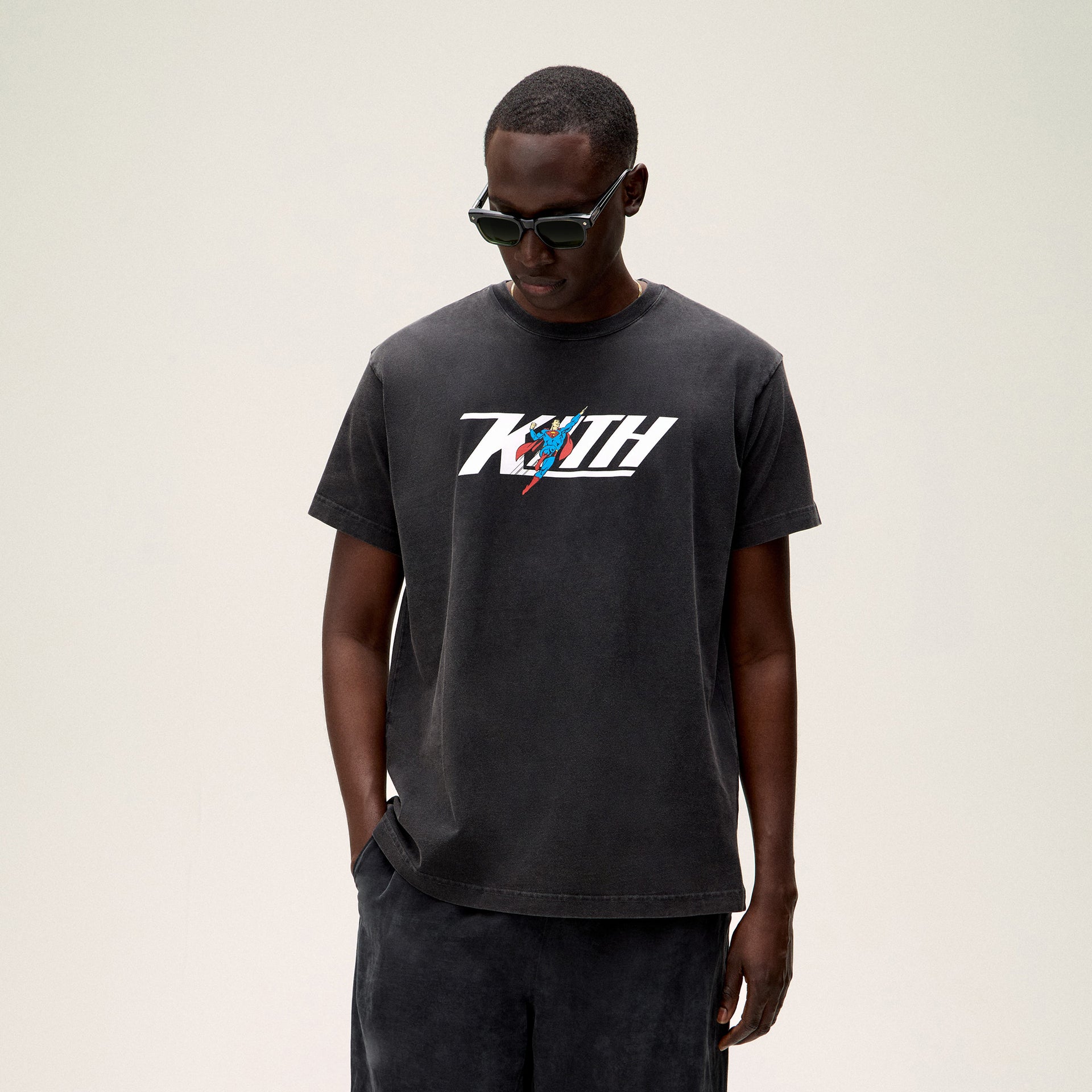 Superman | Kith Flight Vintage Tee - Black