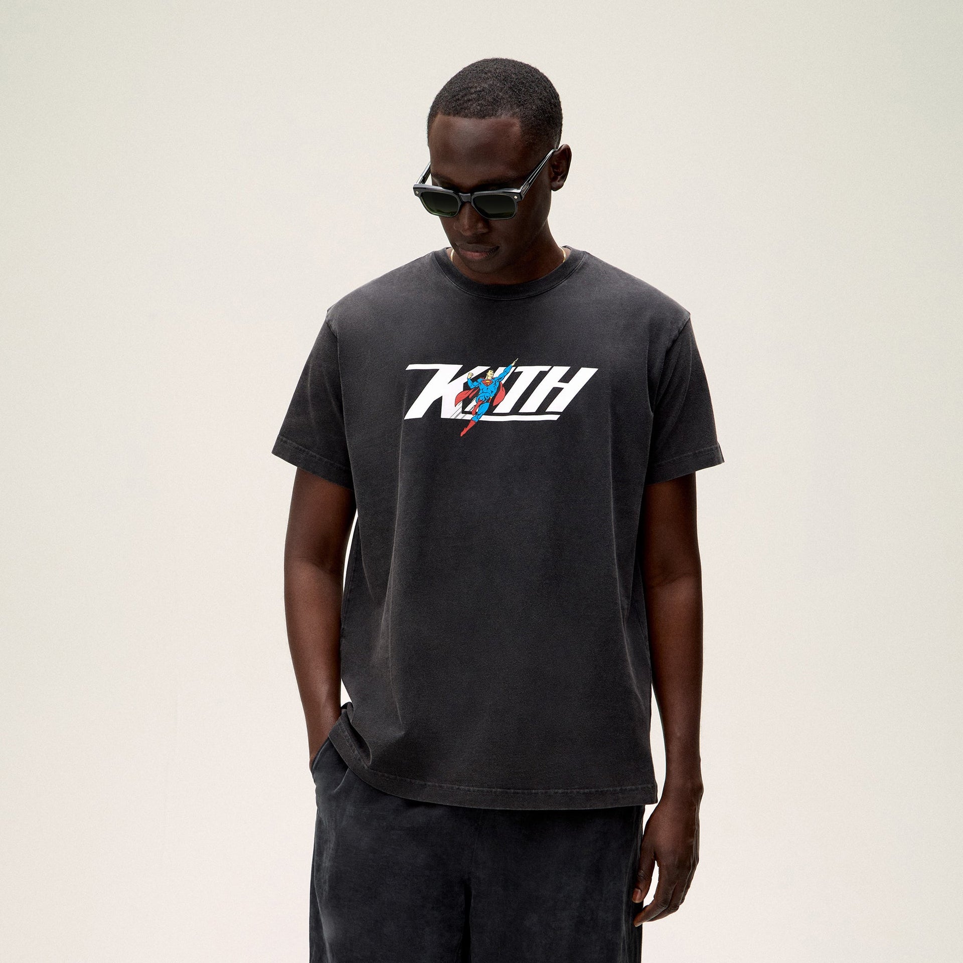 Superman | Kith Flight Vintage Tee - Black PH