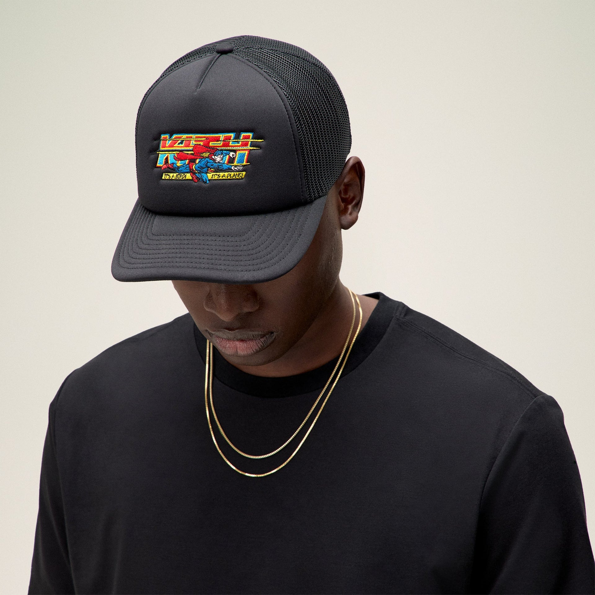 Superman | Kith Nolan Trucker Hat - Black PH