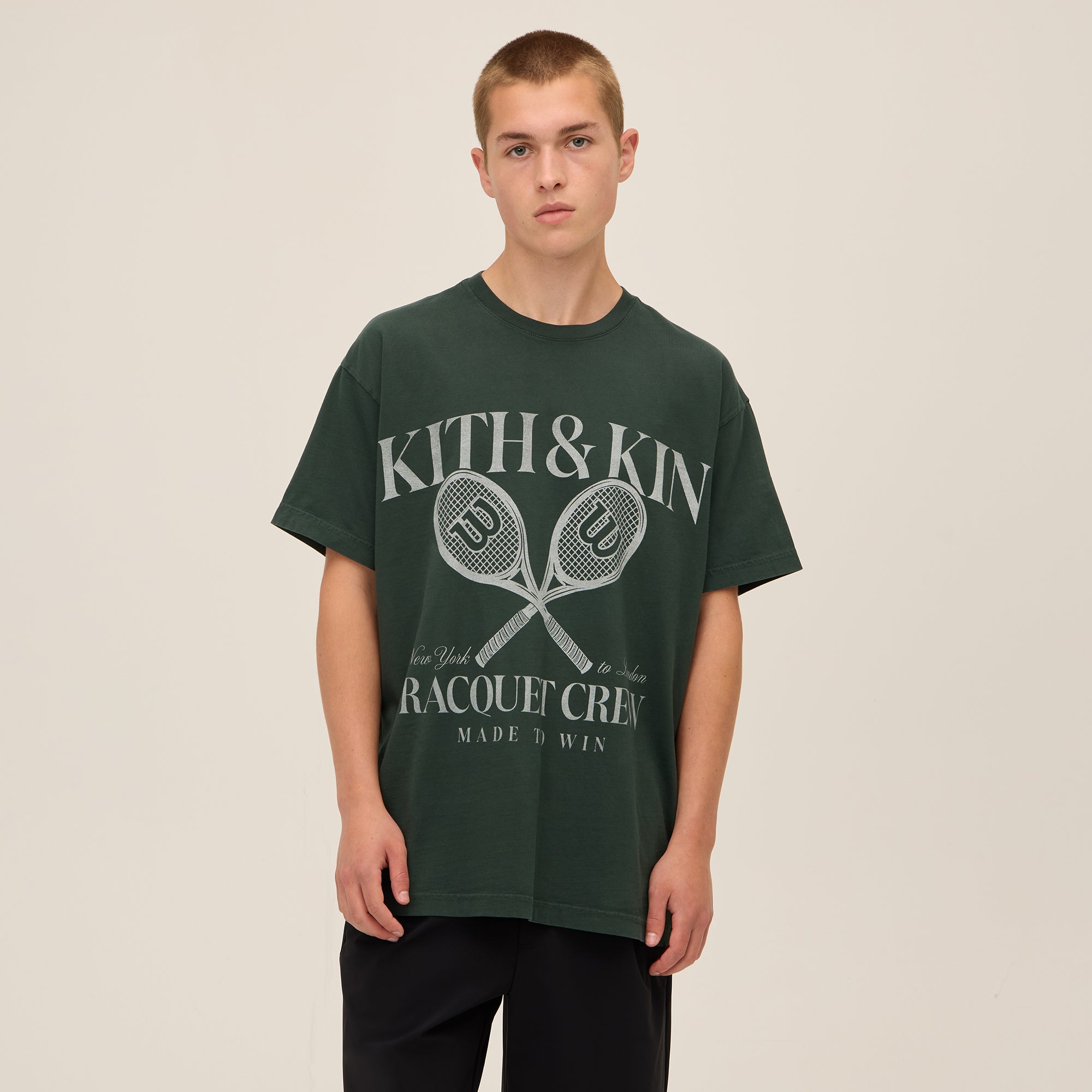 ウェア Kith Wilson Racquet Crew Vintage Tee L Kith for Wilson Racquet Crew Vintage Tee - Stadium