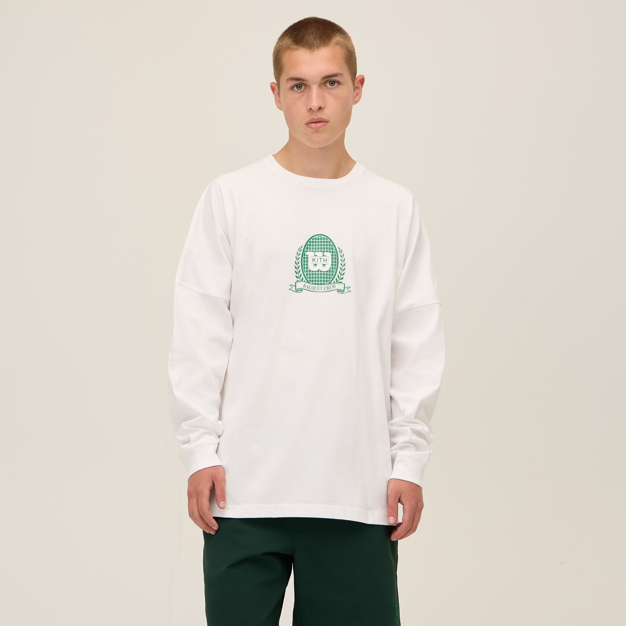 ★25SS★Kith for Wilson Crest Ramble Long Sleeve Tee Kith for Wilson Crest Ramble Long Sleeve Tee - White