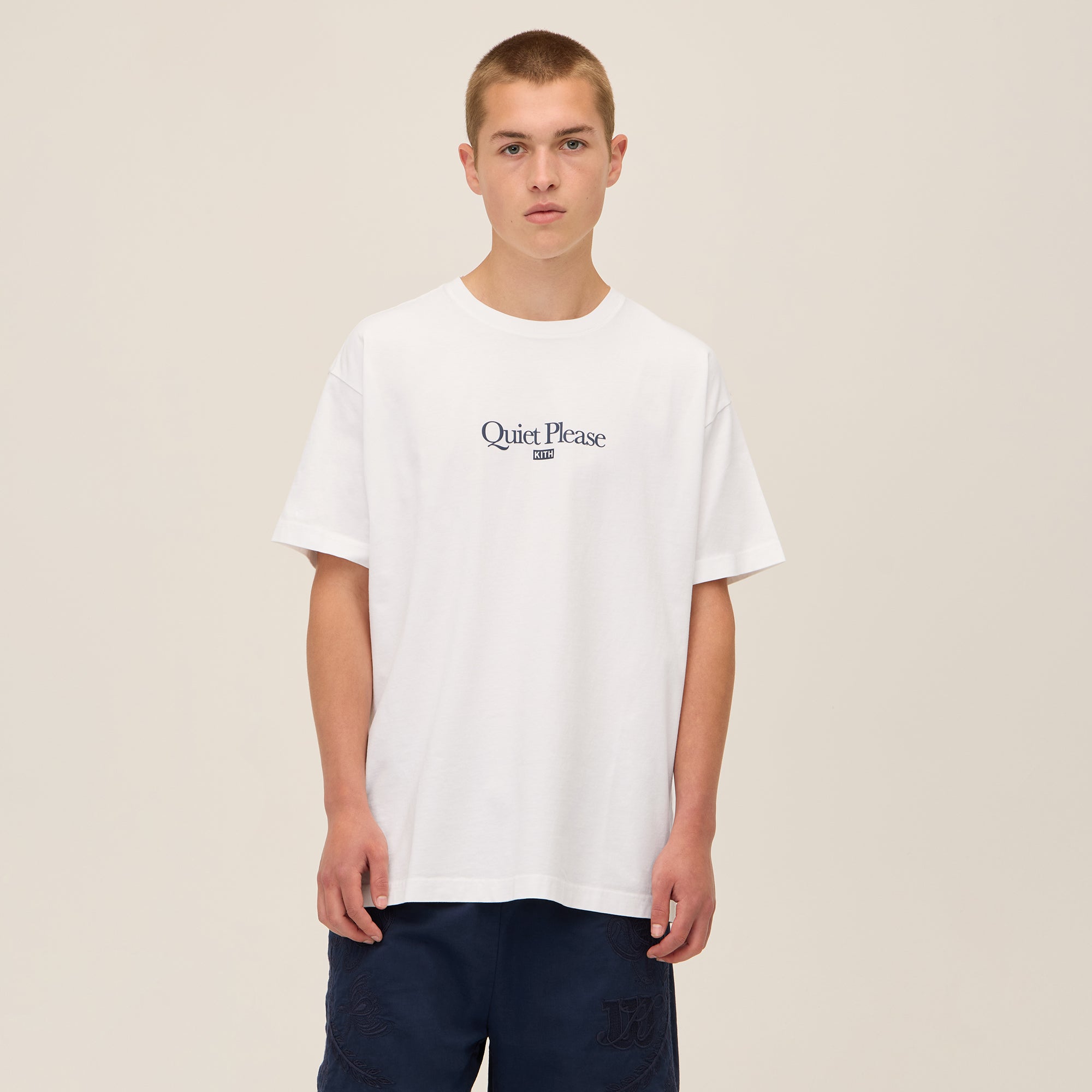 Kith for Wilson Quiet Please Tee - White Kith for Wilson Quiet Please Tee - White