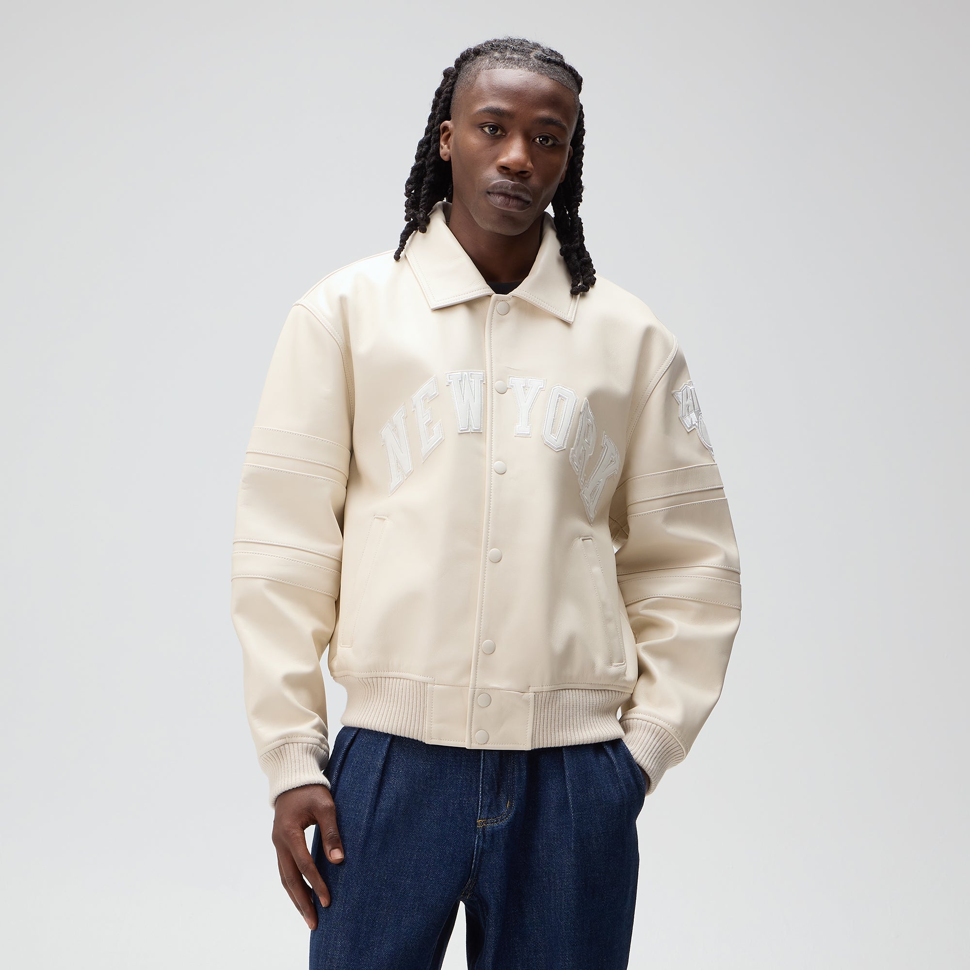 ギラハウス　STONE  ミリタリージャケット クリーム Kith & AVIREX for the New York Knicks Patrick Ewing Legend Jacket - Sa