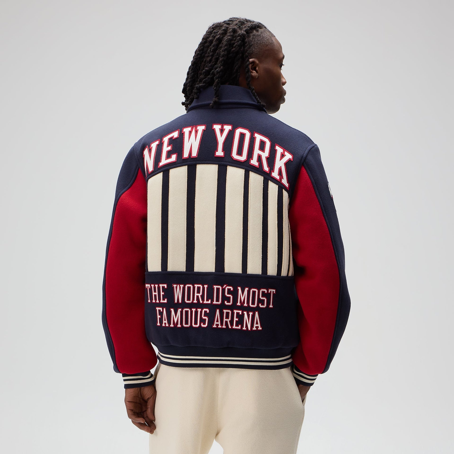 Kith for the New York Knicks Madison Square Garden Wool Varsity Jacket - Nocturnal