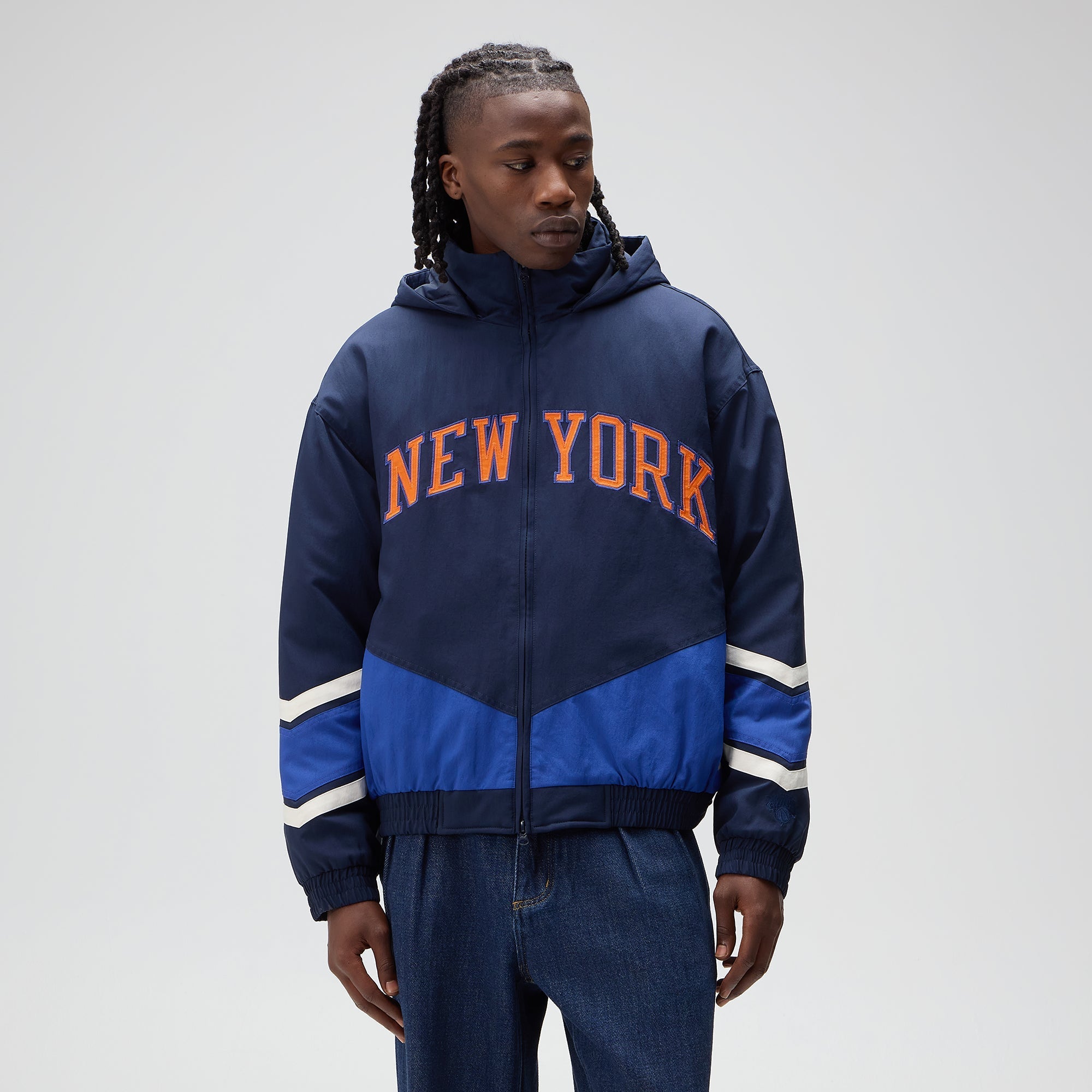 KITH NYC ナイロン トラック ジャケット Kith for the New York Knicks Padded Nylon Jacket - Nocturnal
