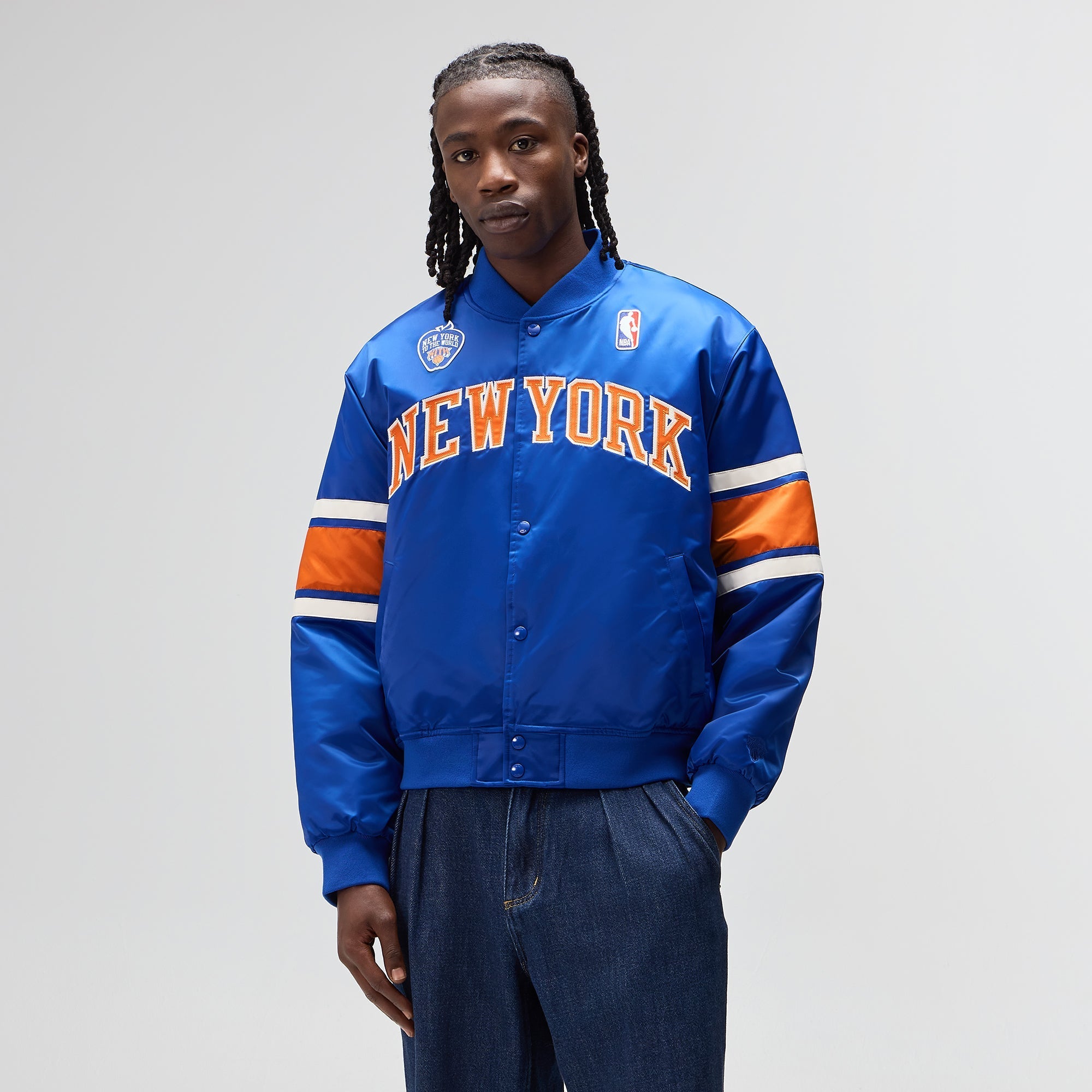 Kith for the New York Knicks Patrick Ewing Classic Satin Bomber Jacket