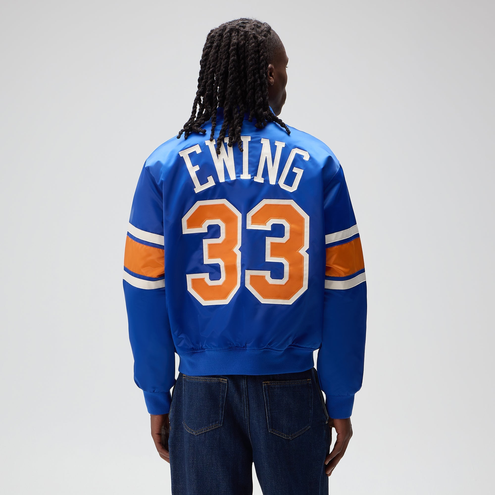 Kith for the New York Knicks Patrick Ewing Classic Satin Bomber Jacket