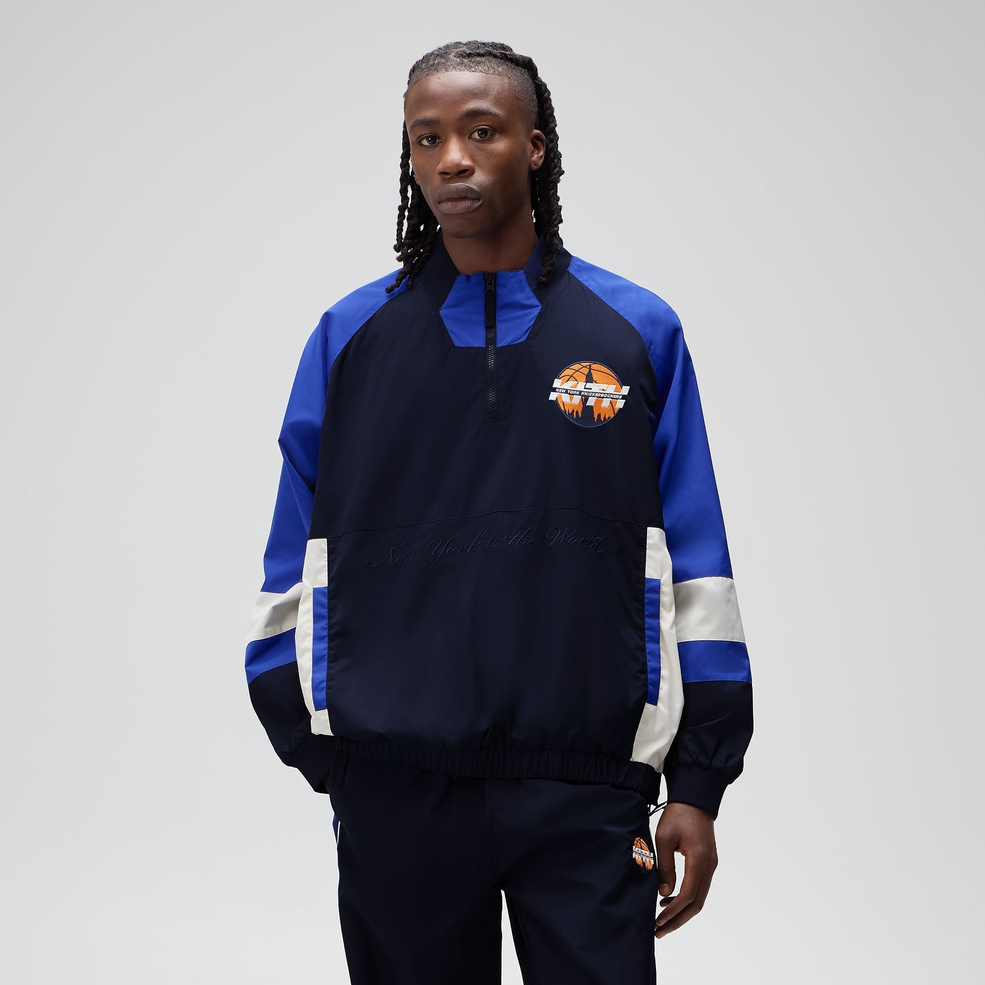 Kith for the New York Knicks Nylon Quarter Zip - Nocturnal