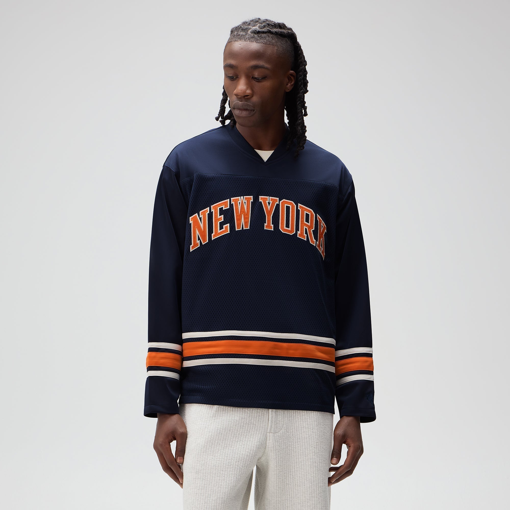 KITH NYC キスニューヨークシティ 25SS Long Sleeve Crochet Malik Jersey ロングスリーブ クロシェ マリク ジャージ M Nocturnal Kith for the New York Knicks Malik Long Sleeve - Nocturnal