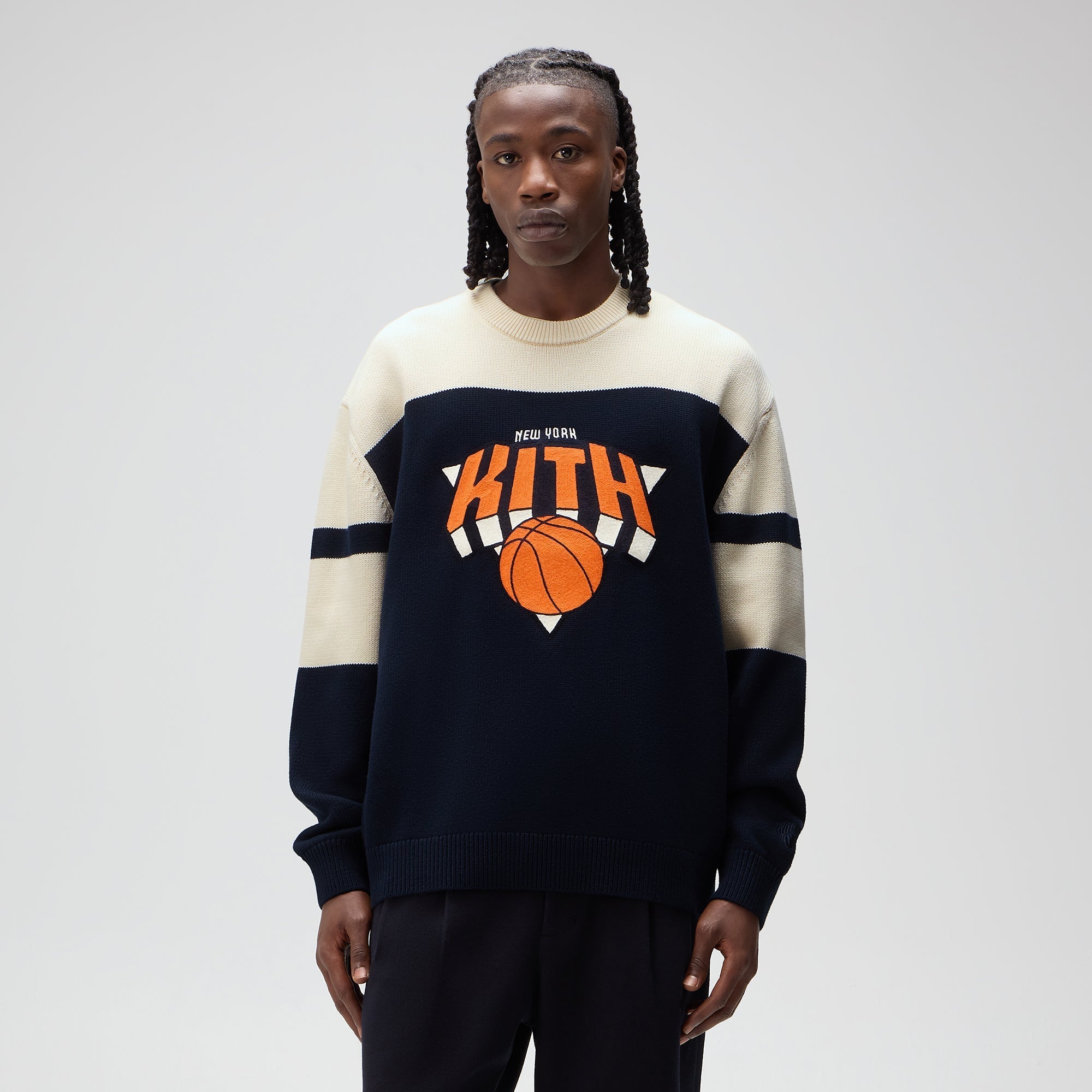 KITH Knicks NEW YORK トレーナー L Kith for the New York Knicks Logo Crewneck Sweater - Nocturnal