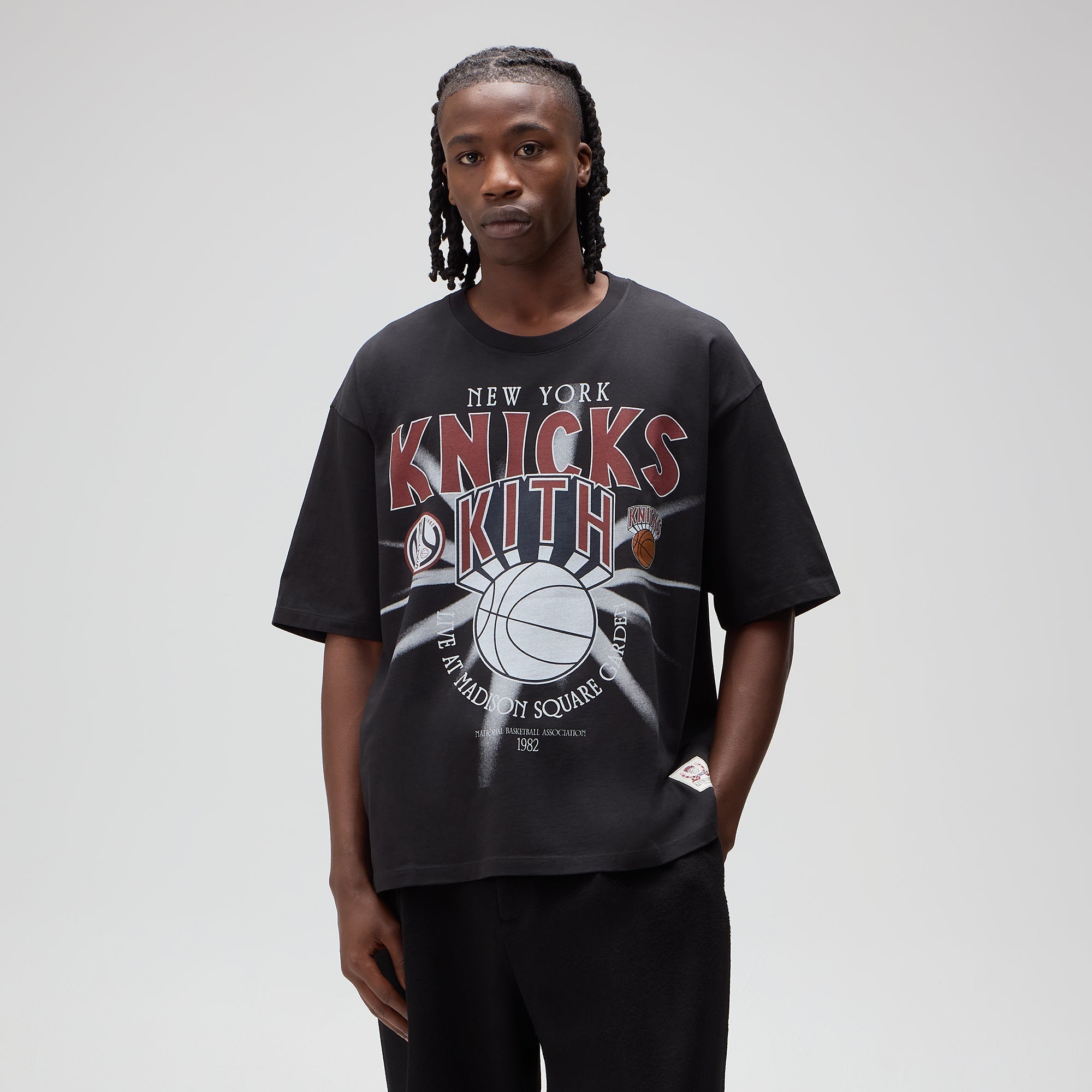 kith ニューヨーク Tシャツ M NEW YORK KNICKS コラボ☆NIKE x KITH☆NewYork KNICKS 長袖Tシャツ ロンT (KITH NYC/T