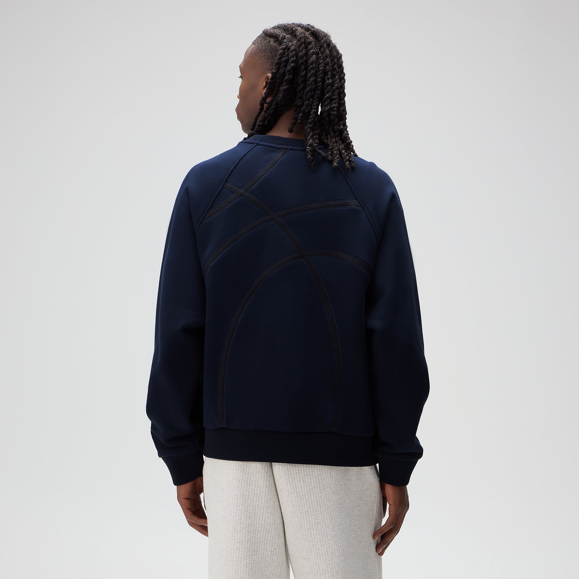 Kith for the New York Knicks Cutoff Nelson Raglan Vintage Crewneck - N