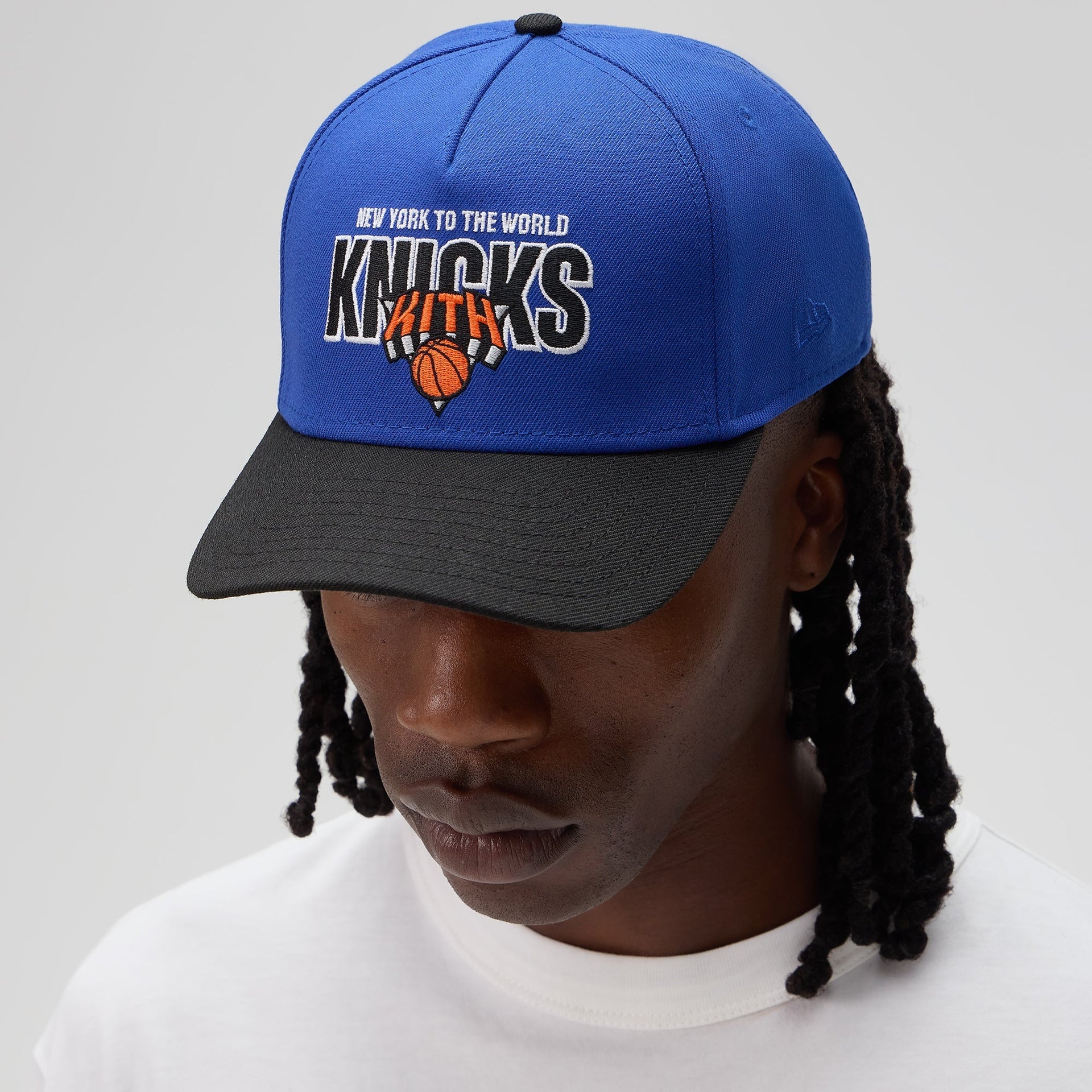 Kith & New Era for the New York Knicks Wool 9FORTY M Crown Snapback - Royal