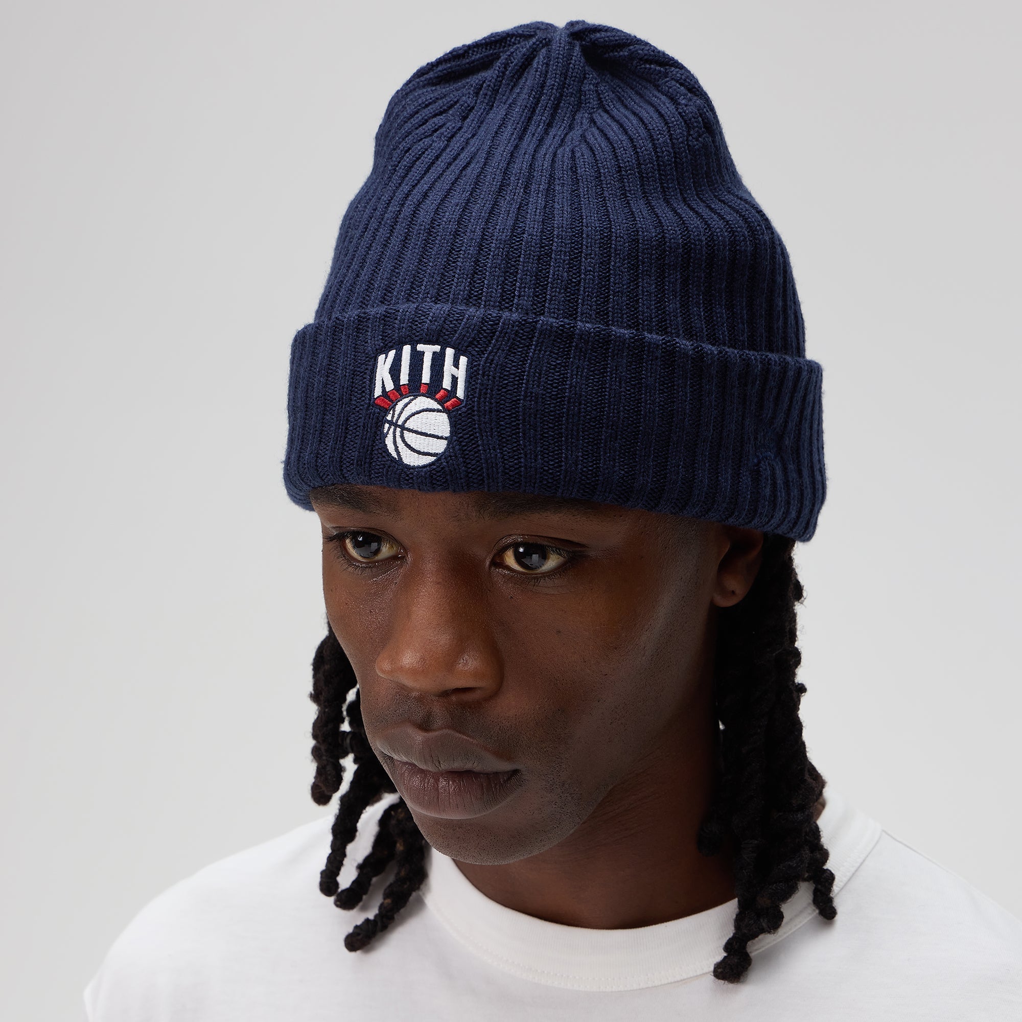 KITH NYC METS BEANIE スキズ　イエニ着用　正規品 Kith for the New York Yankees Visor Beanie - Sandrift