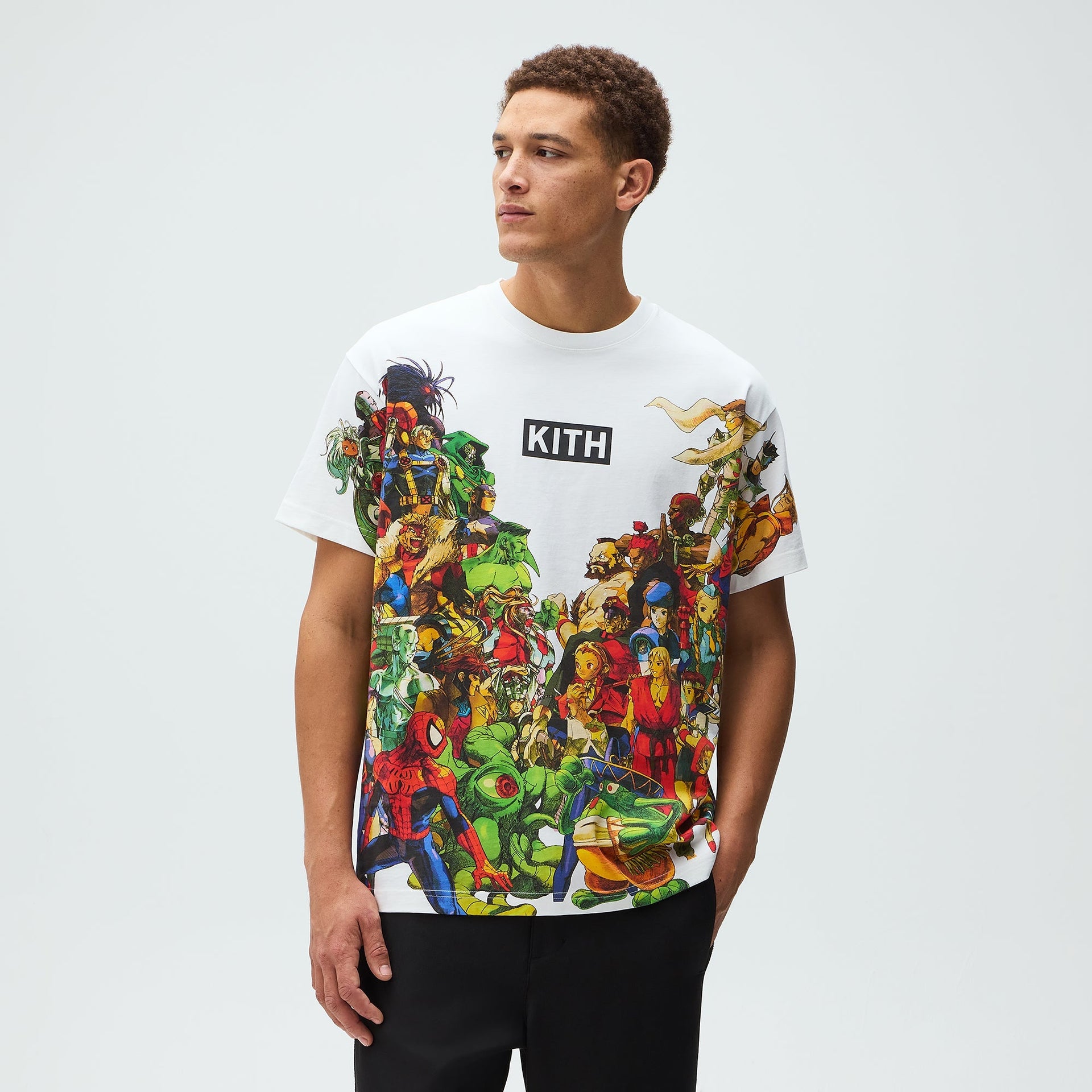 Marvel vs. Capcom | Kith New Age of Heroes All-Over Printed Tee - White