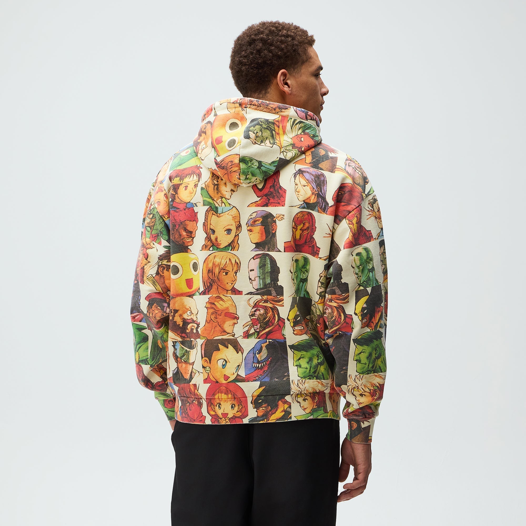 Marvel Kith Nelson Hoodie Mサイズ Marvel vs. Capcom | Kith Fighter All-Over Printed Vintage Nelson Hoodi