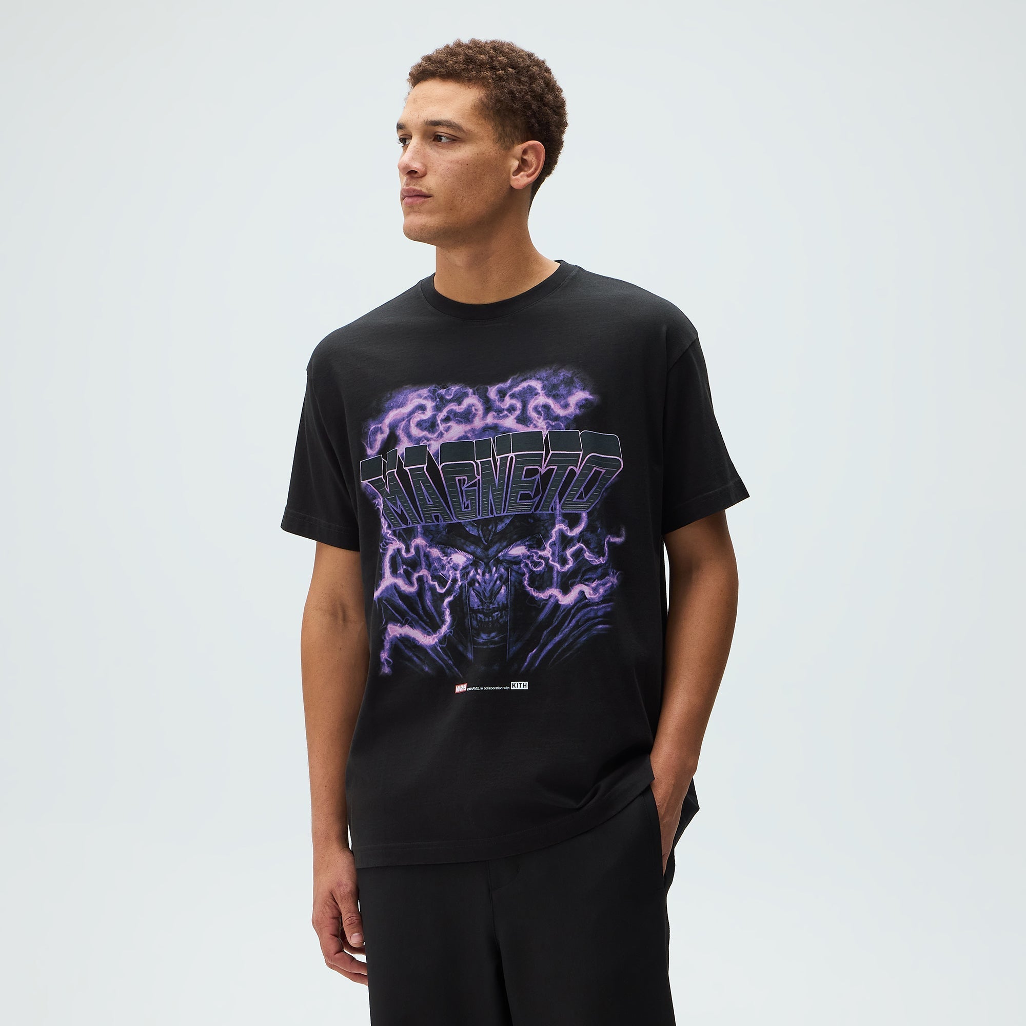 トップス Kith Marvel Cyclops MagnetoTee XL Kith x Marvel Cyclops vs. Magneto Vintage Tee Black Men's - FW25 - US