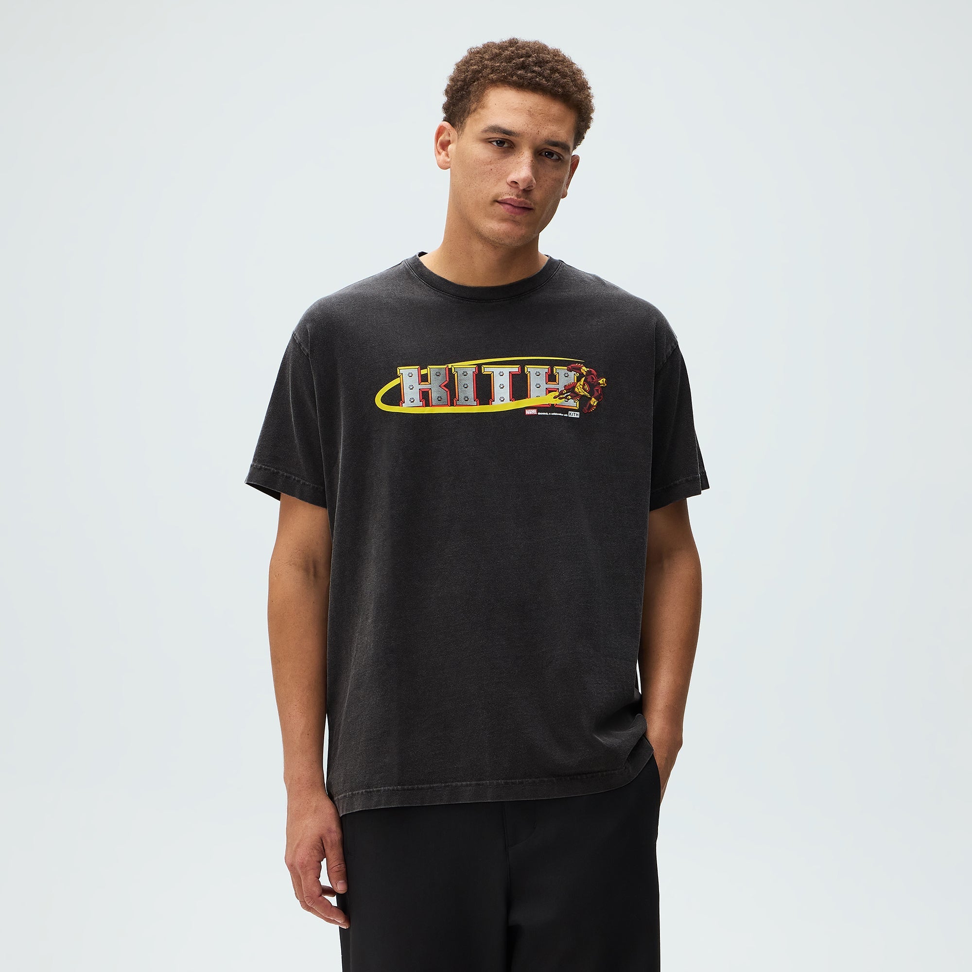 KITH MARVEL Iron Man Vintage Tee サイズM Marvel | Kith Iron Man Vintage Tee - Black