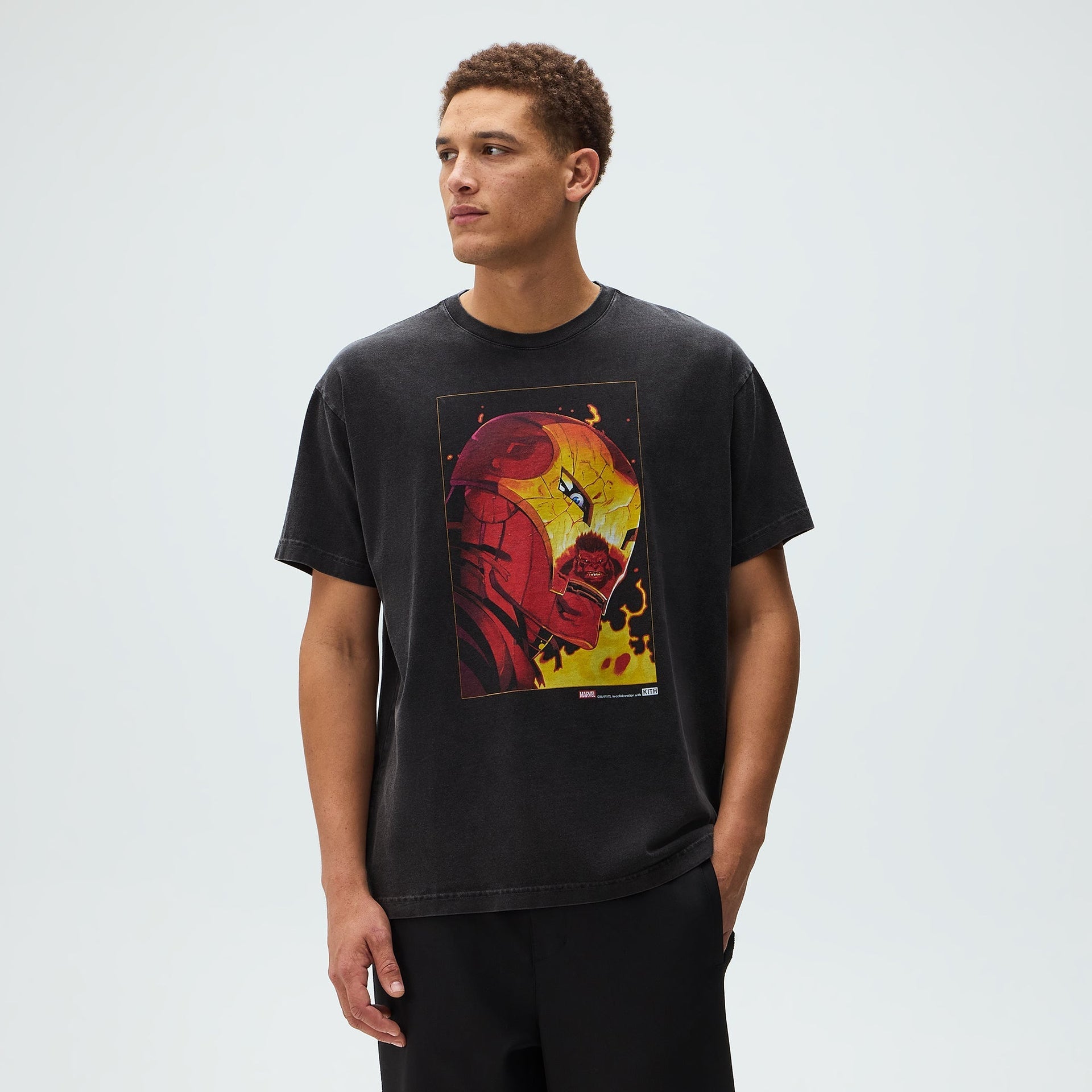 Marvel | Kith Red Hulk Vintage Tee - Black - PH