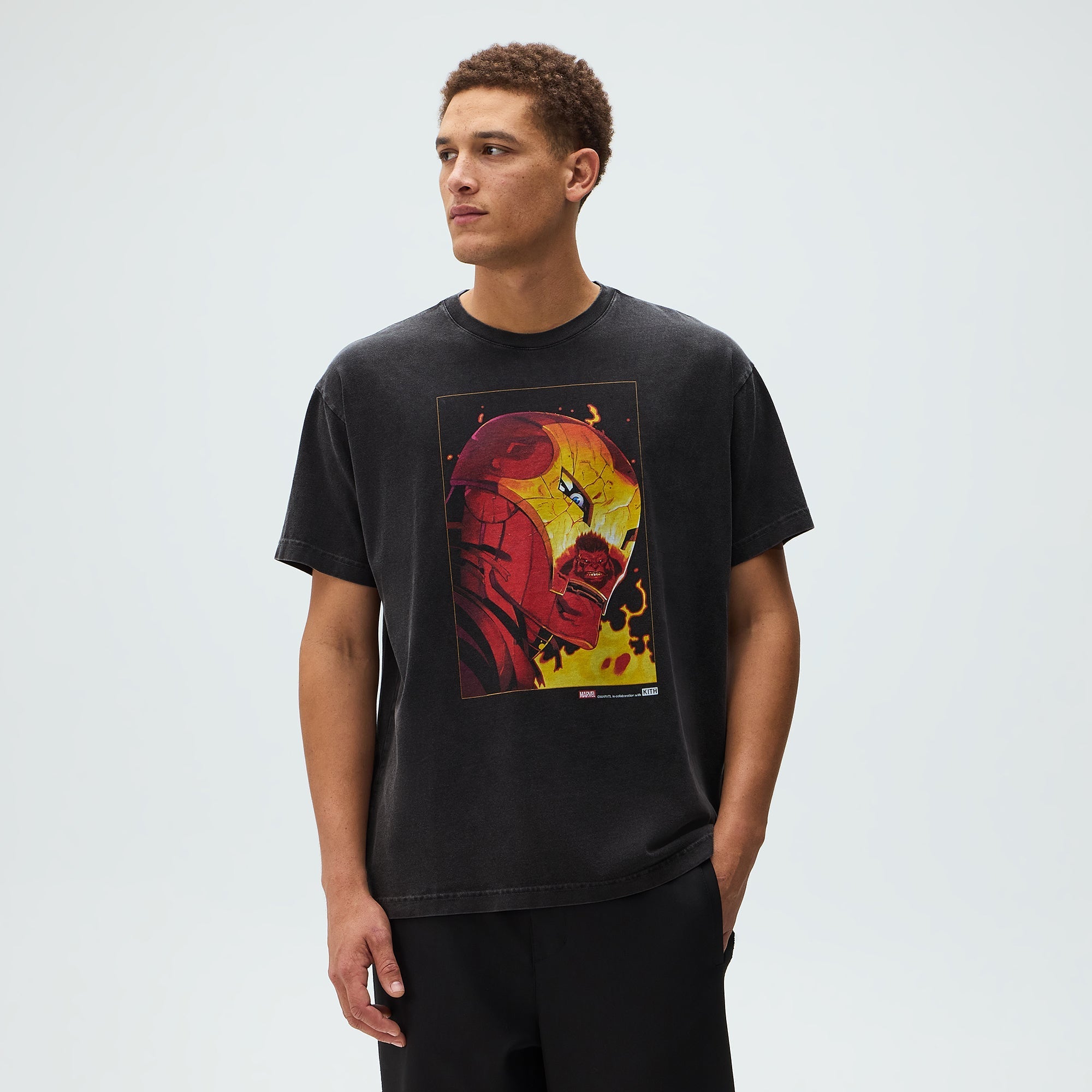 Marvel | Kith Red Hulk Vintage Tee - Black